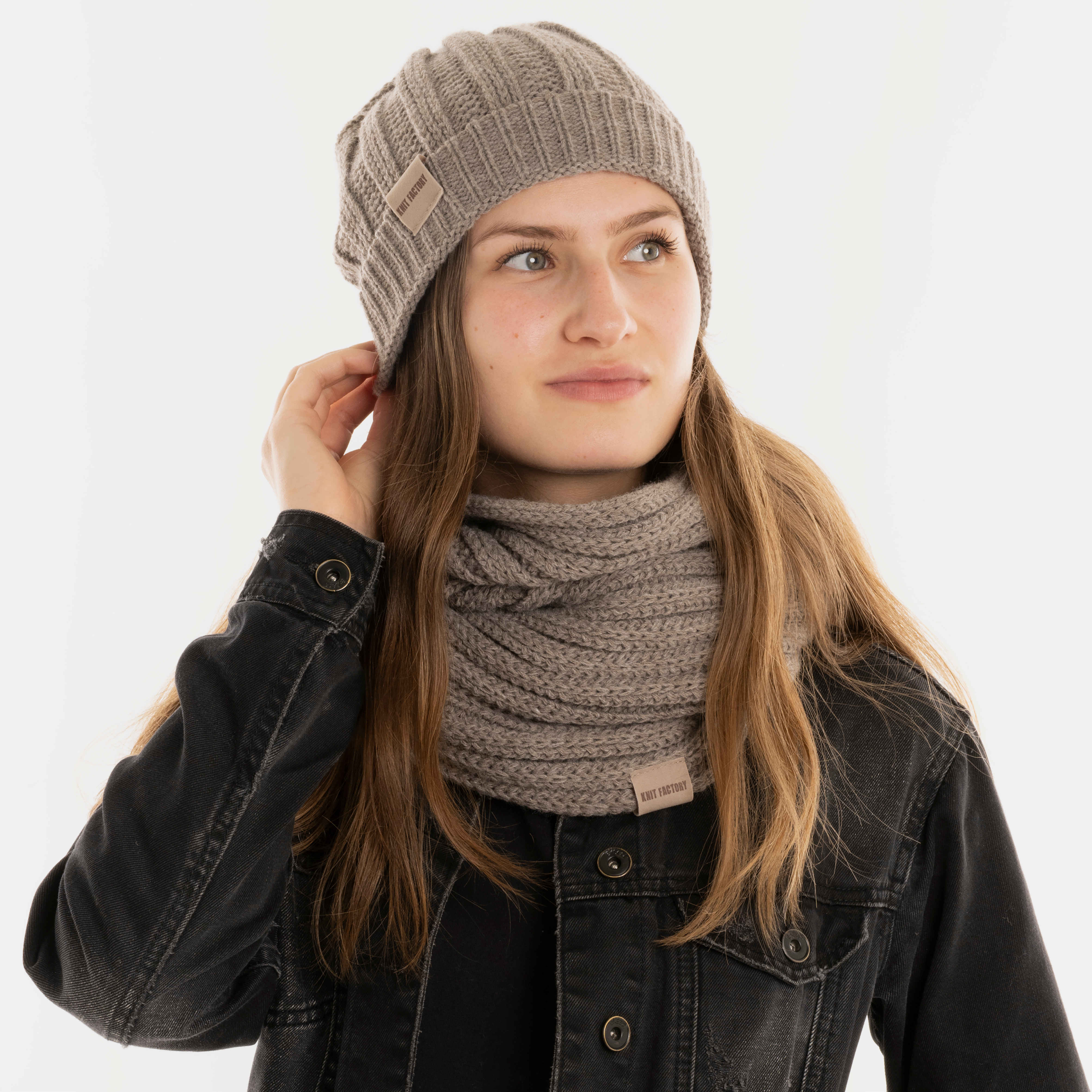 Nica Loop Schal Marron