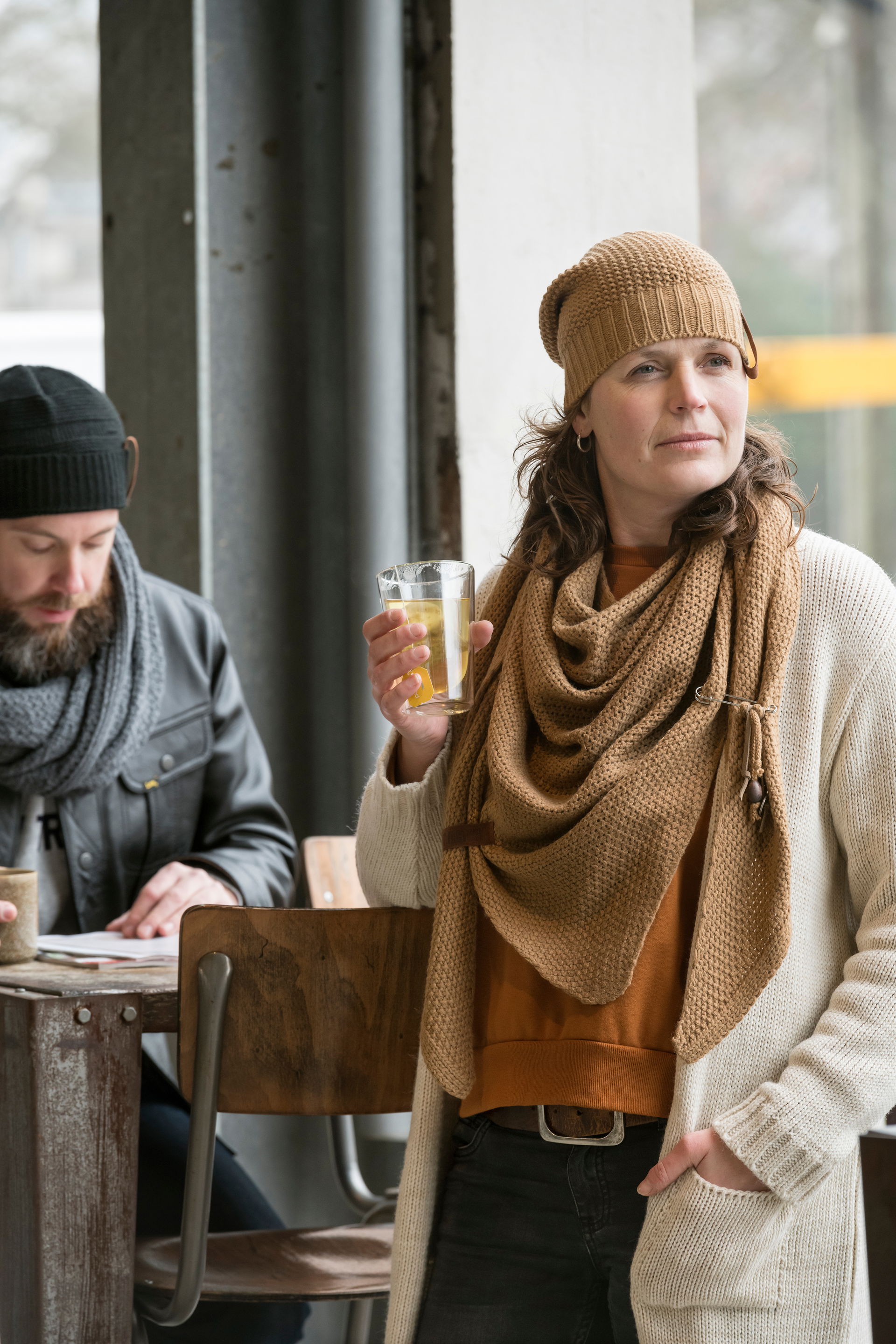 Coco Dreiecksschal New Camel