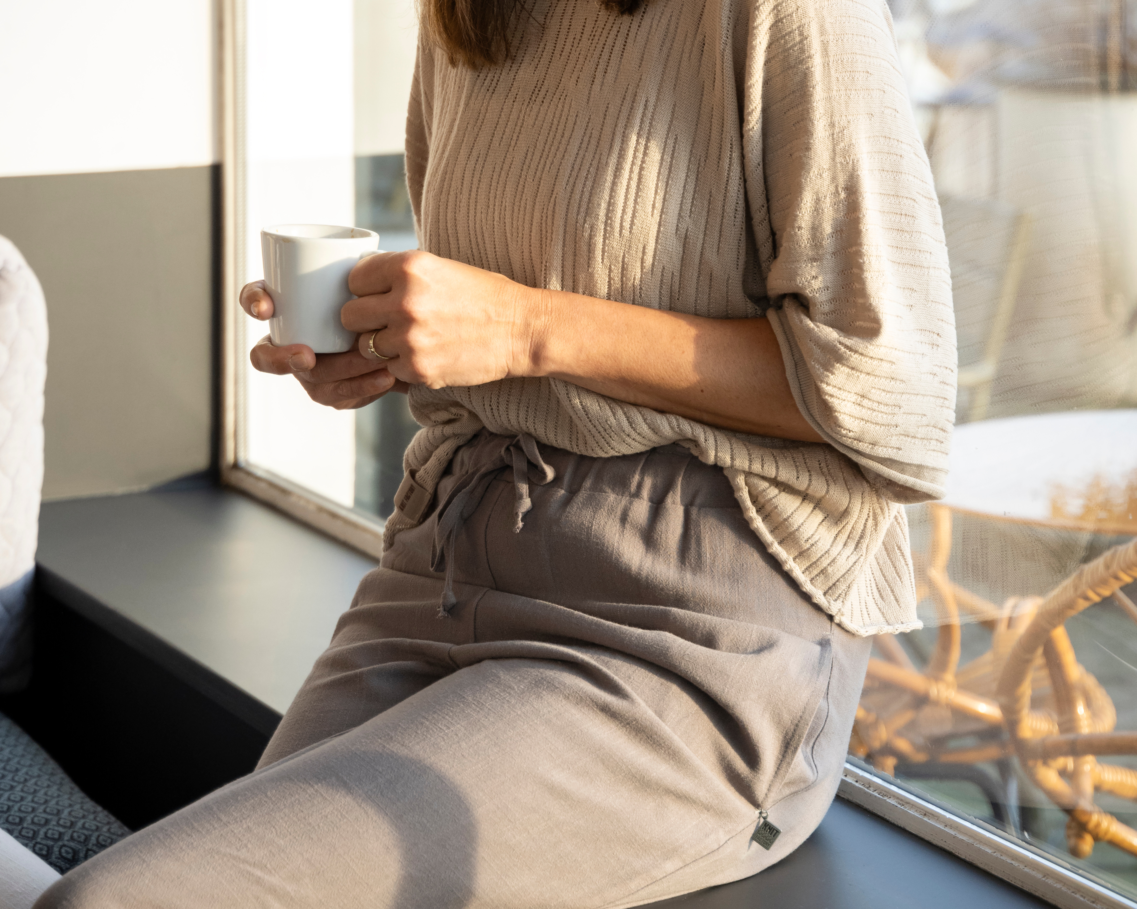 Fern Broek Taupe - 40/42
