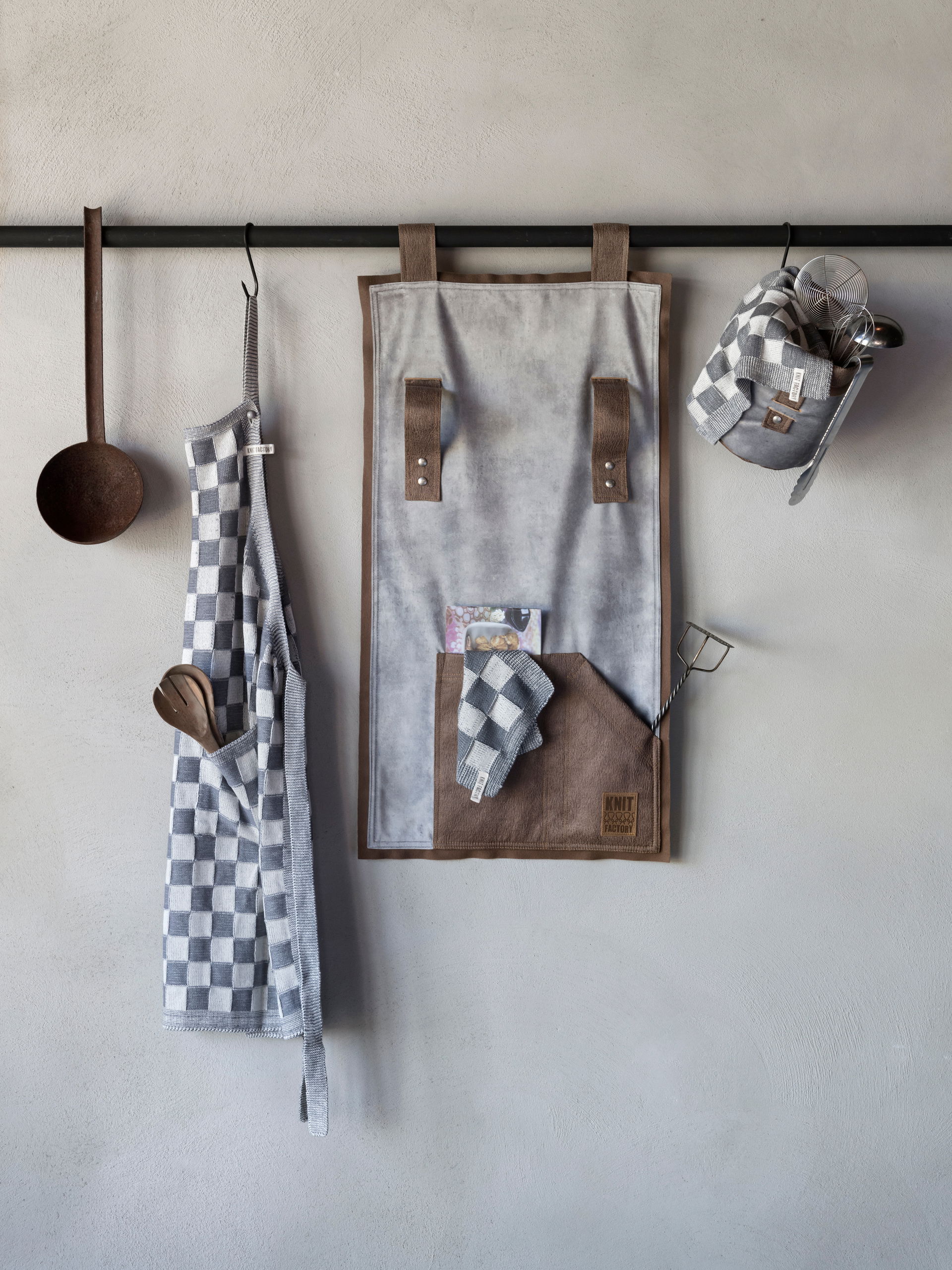 Apron Block Ecru/Spring Green