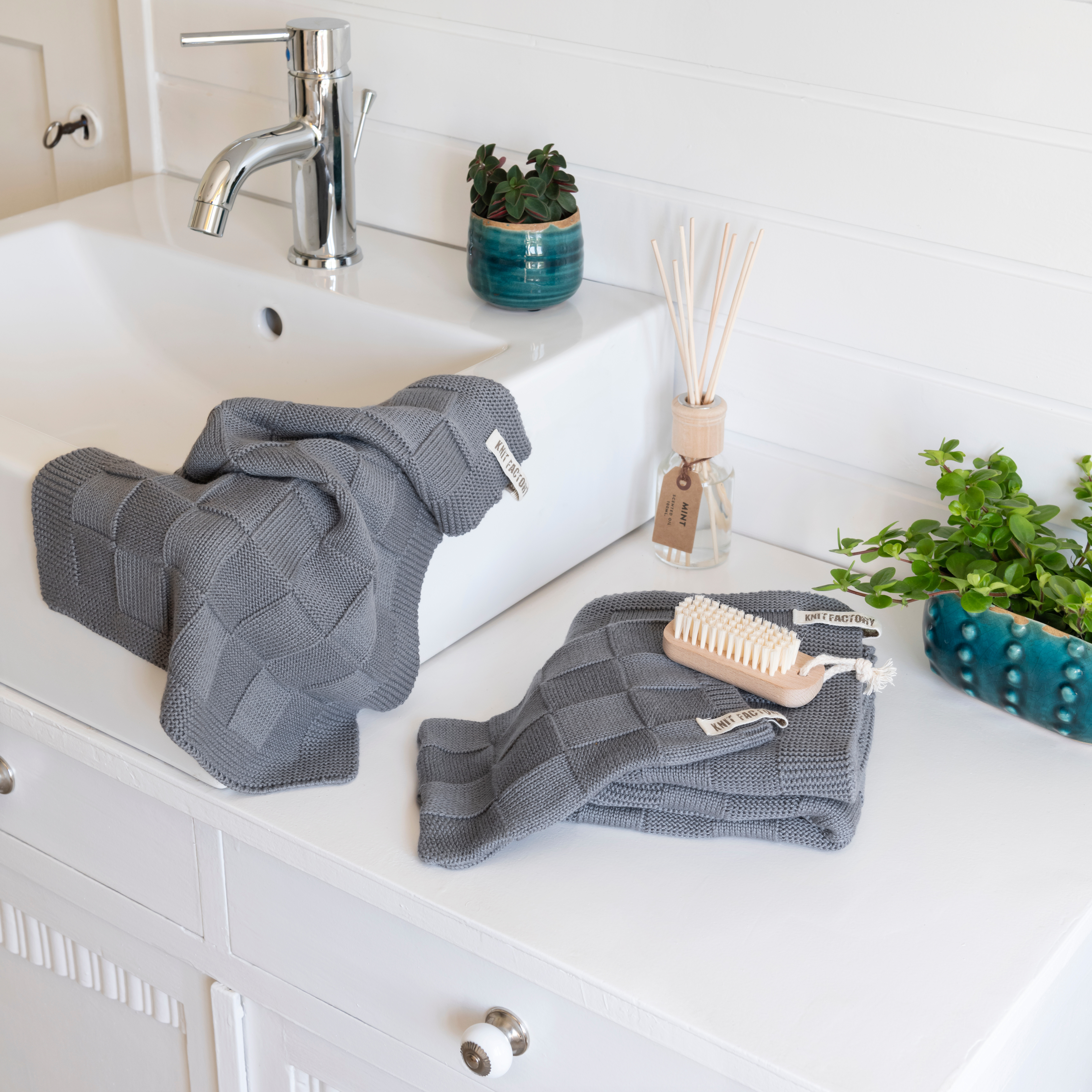 Gastendoek Ivy Med Grey