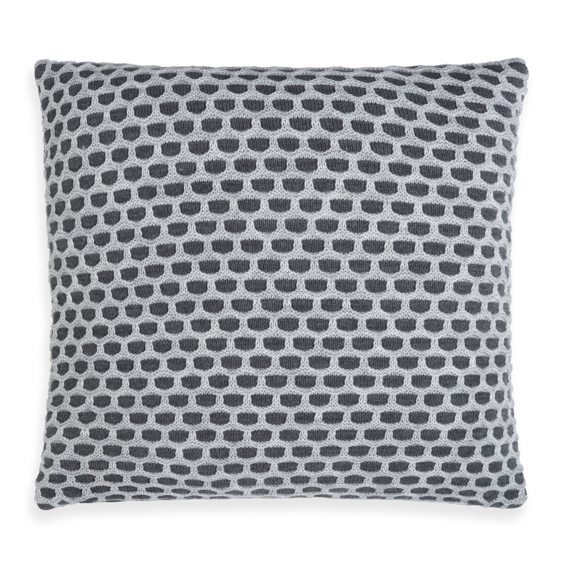 Mila Kussen Antraciet/Licht Grijs - 50x50