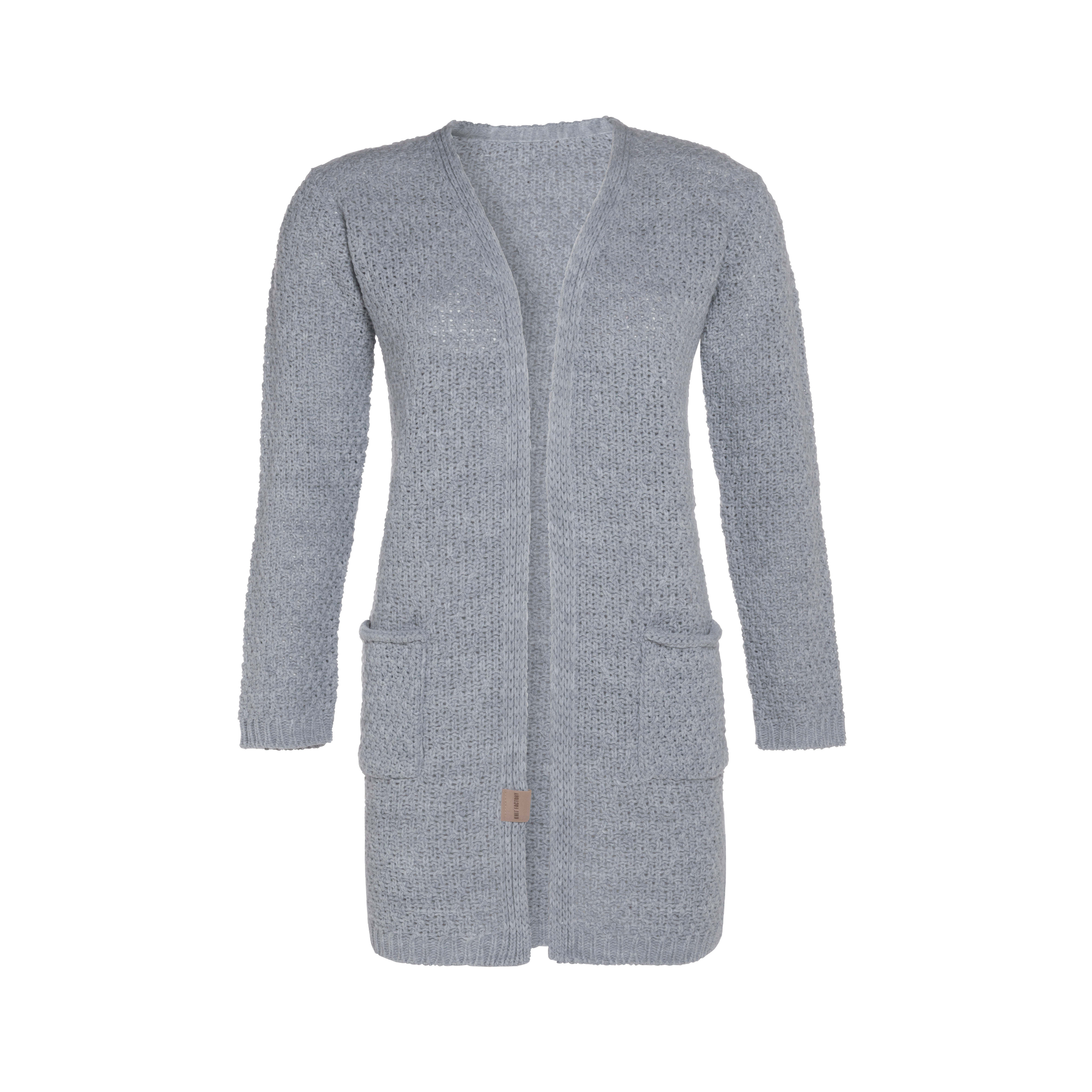 Luna Strickjacke Grau - 36/38 - Mit Taschen