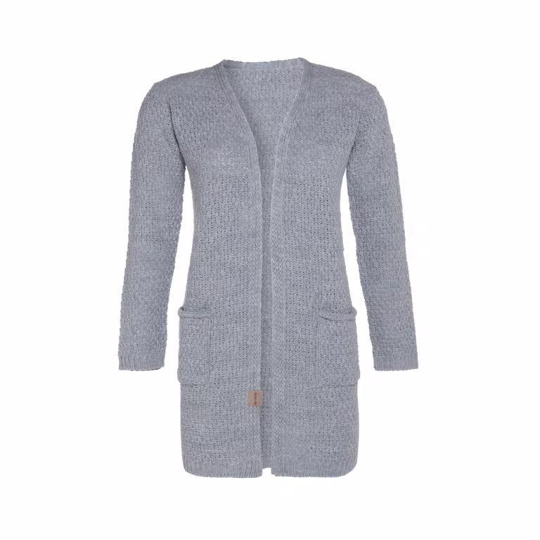 Luna Strickjacke Grau - 36/38 - Mit Taschen