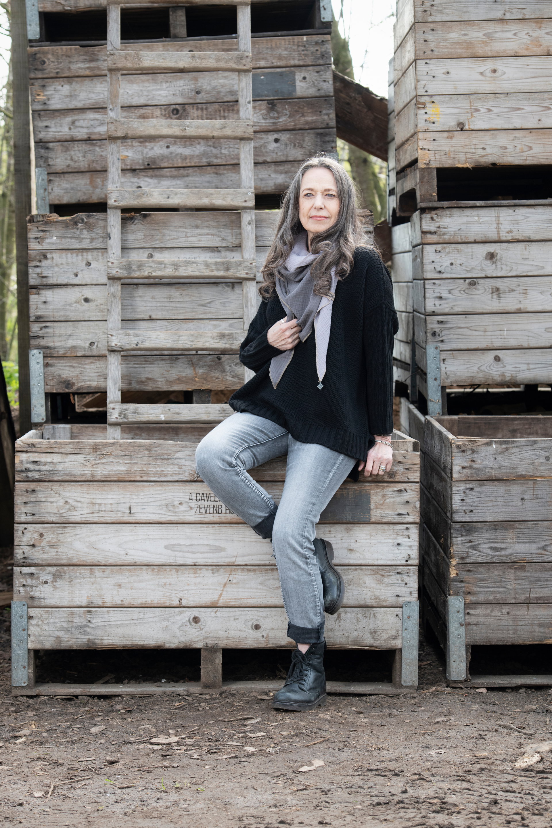 Fay Omslagdoek Stone Red/Roze