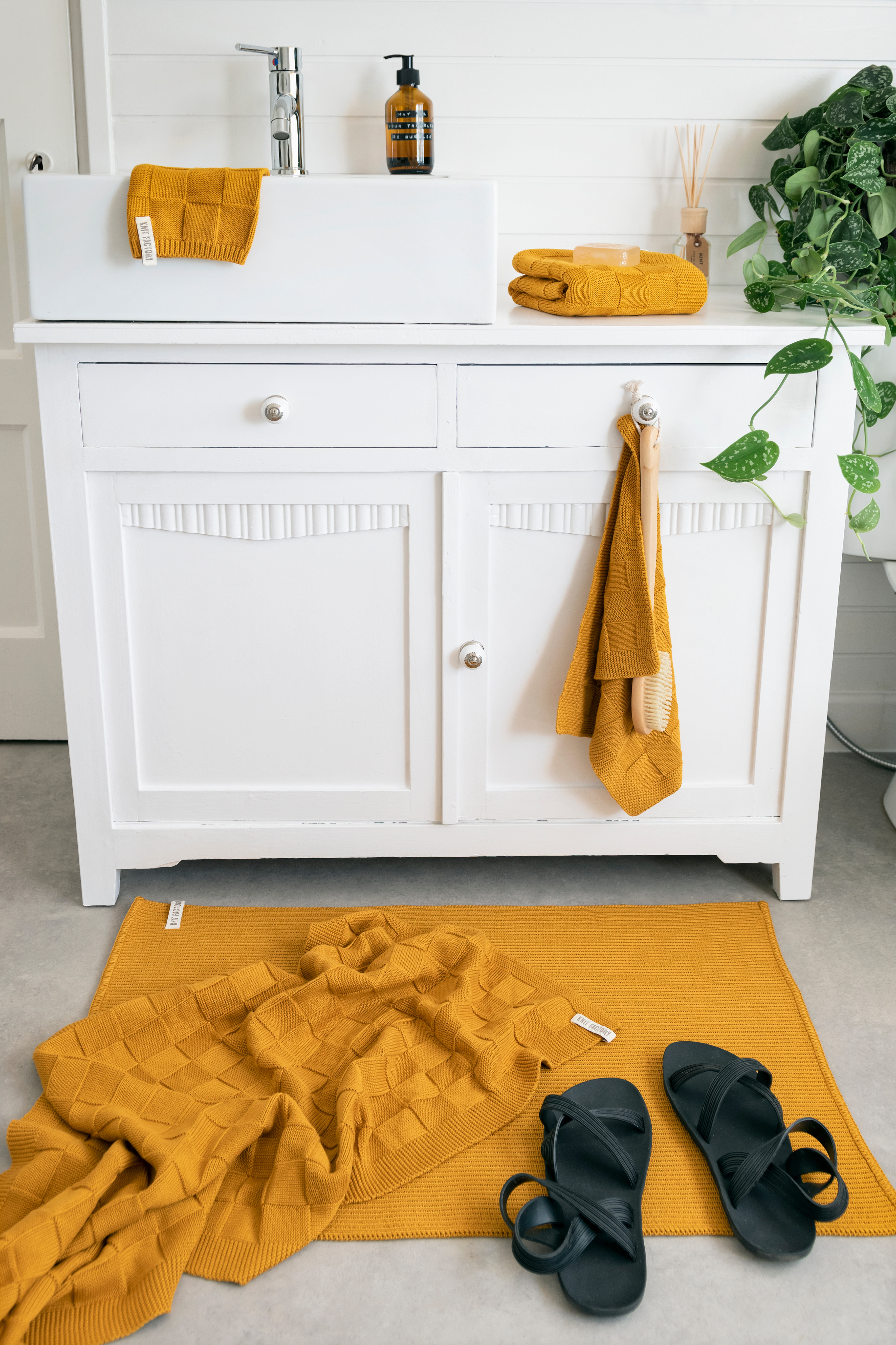 Badetuch Ivy Ocker - 70x140