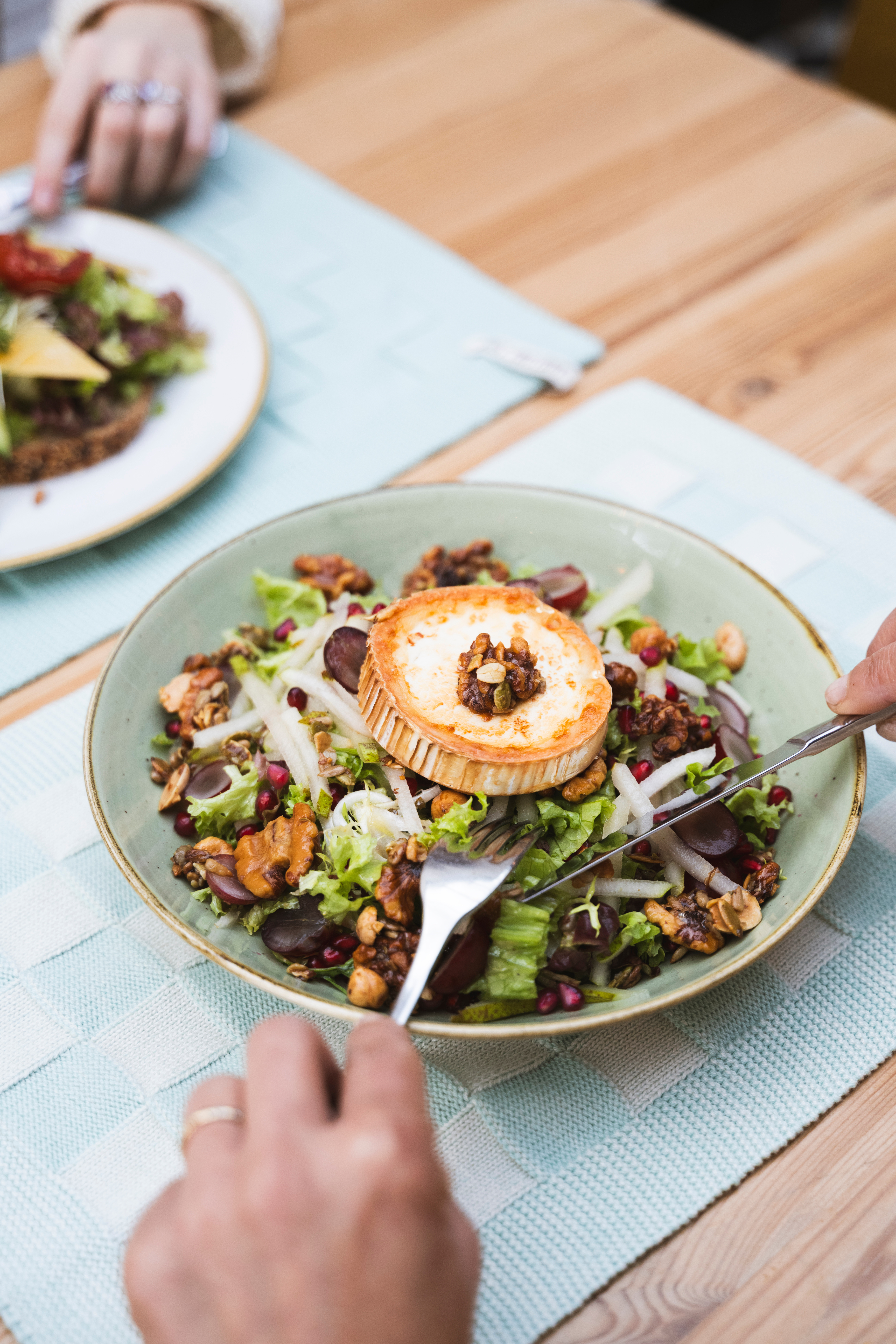 Placemat Block Ecru/Mint