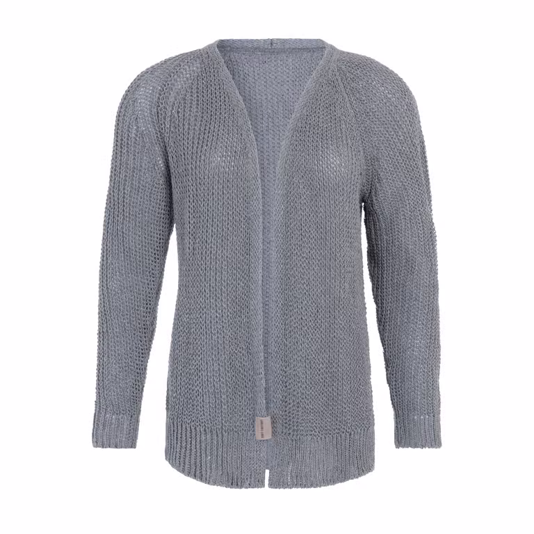 Daisy Short Knitted Cardigan Light Grey - 40/42