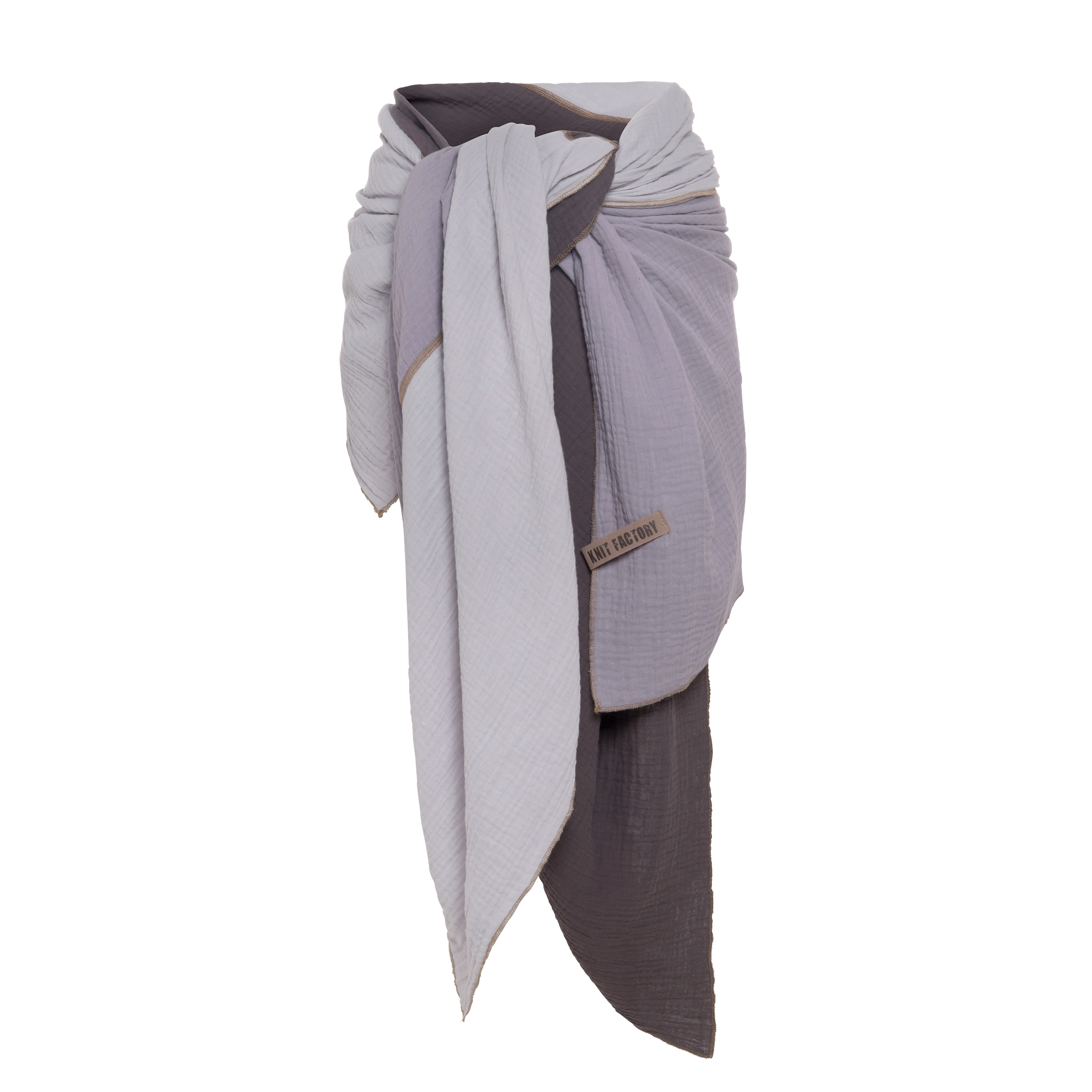 Fay Pareo - XL Scarf - Beach cloth Anthracite/Grey Fay Pareo - XL Scarf - Beach cloth Anthracite/Grey