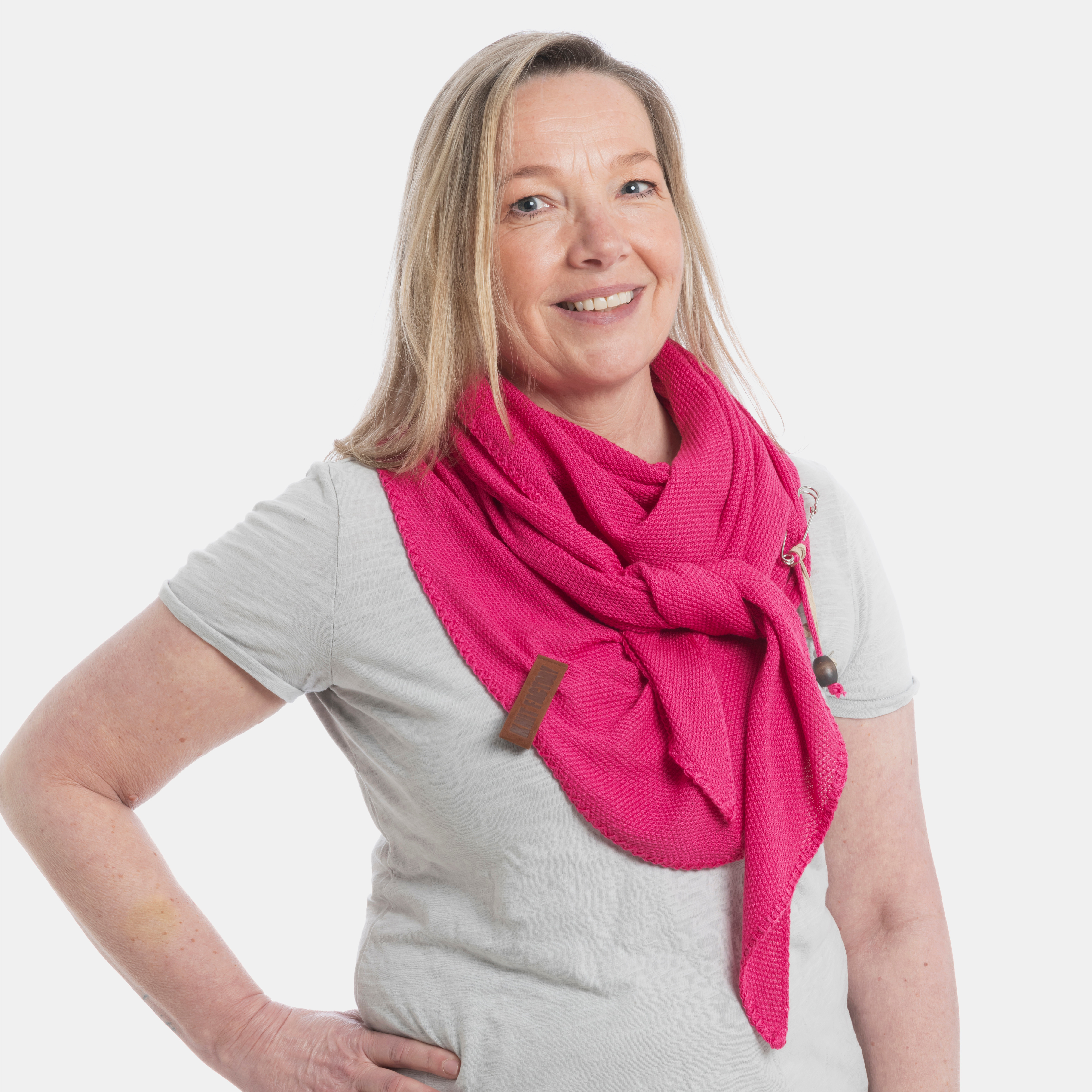 Lola Triangle Scarf Fuchsia