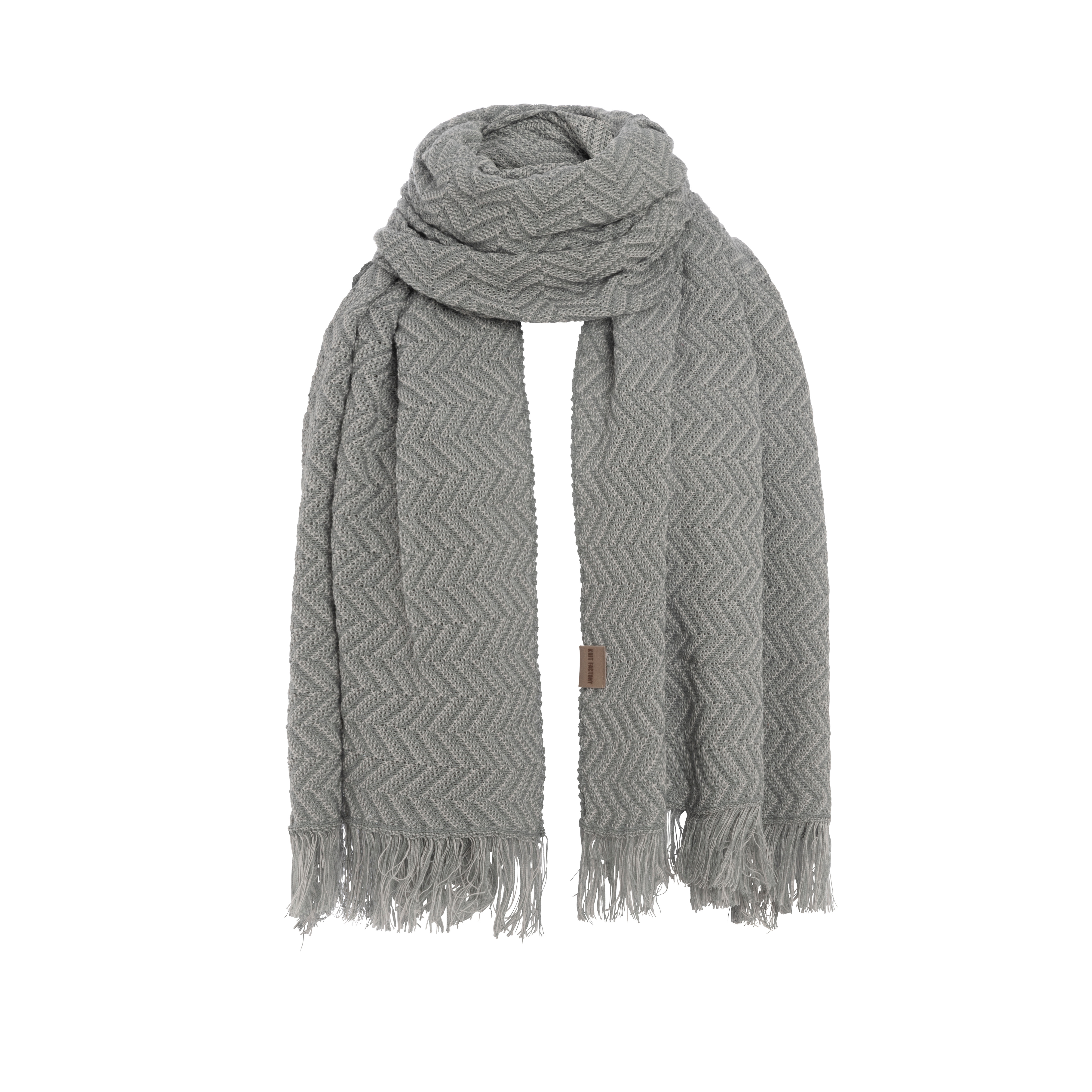 Soleil Schal Bright Grey/Grau