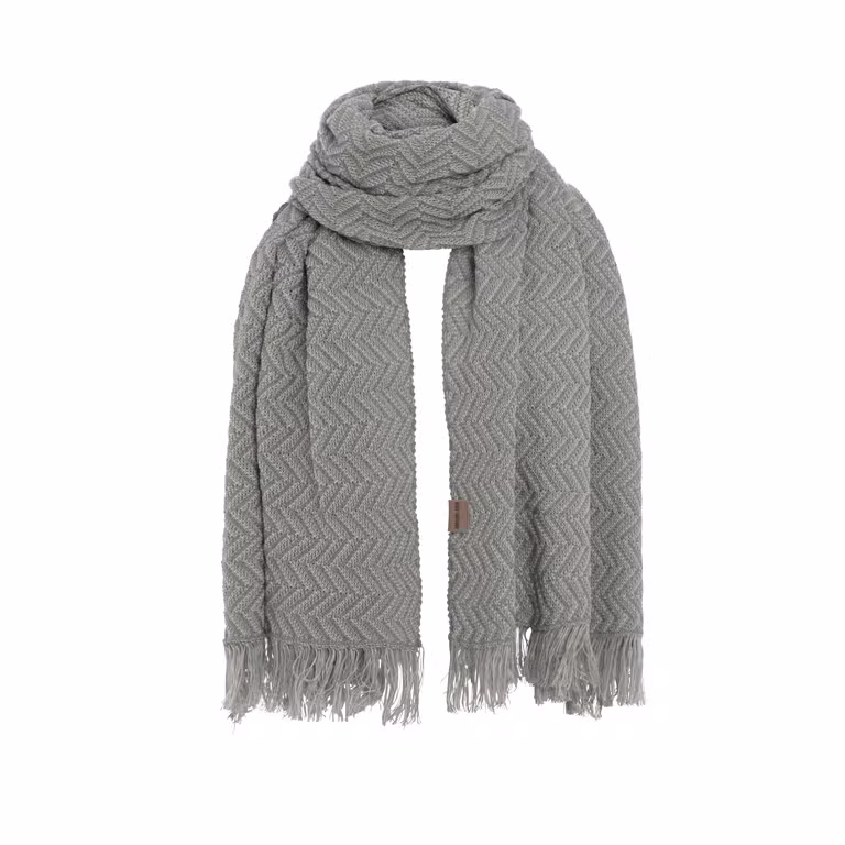 Soleil Scarf Bright Grey/Light Grey