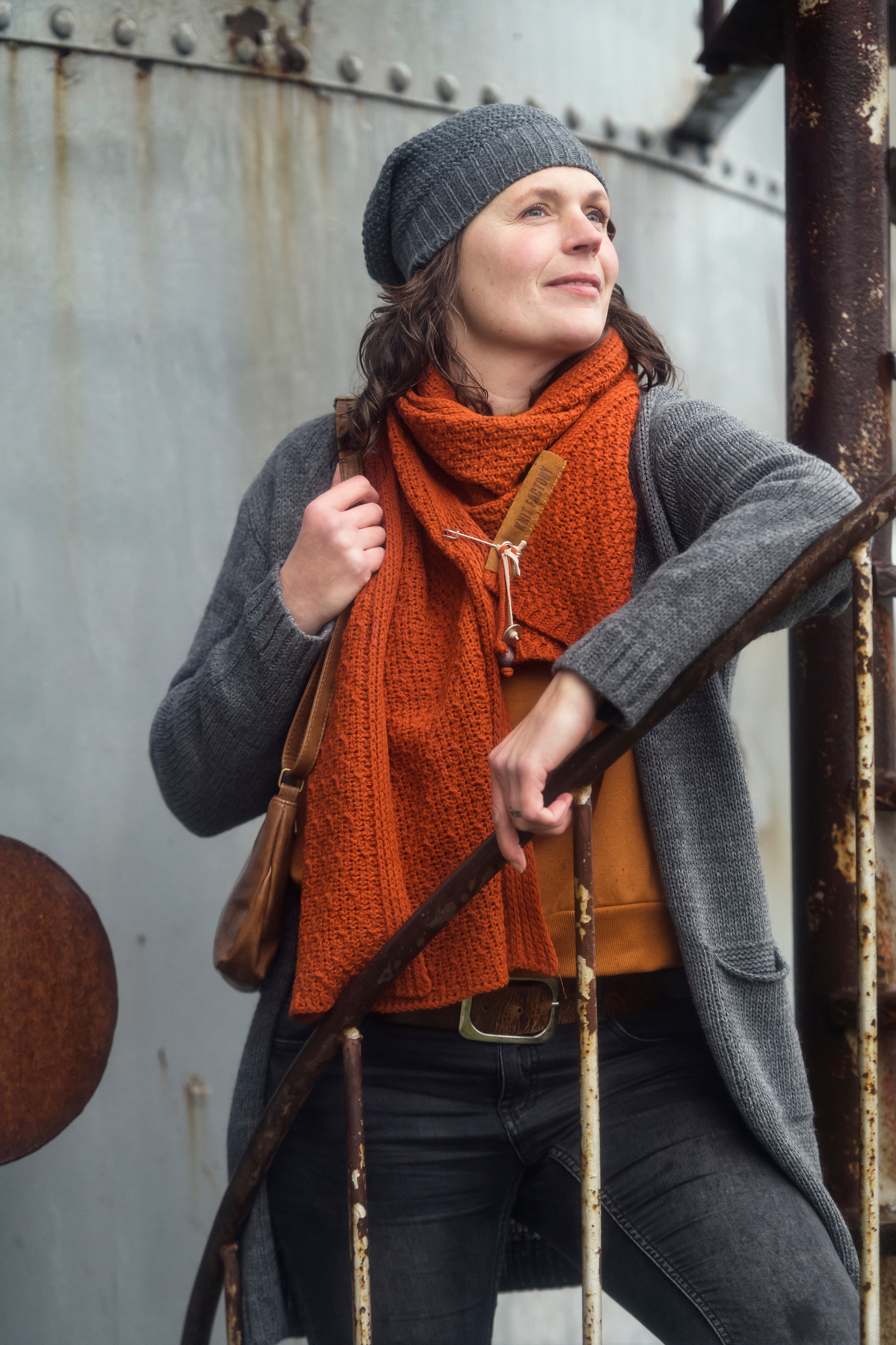 Sofia Sac Bandoulière Cognac