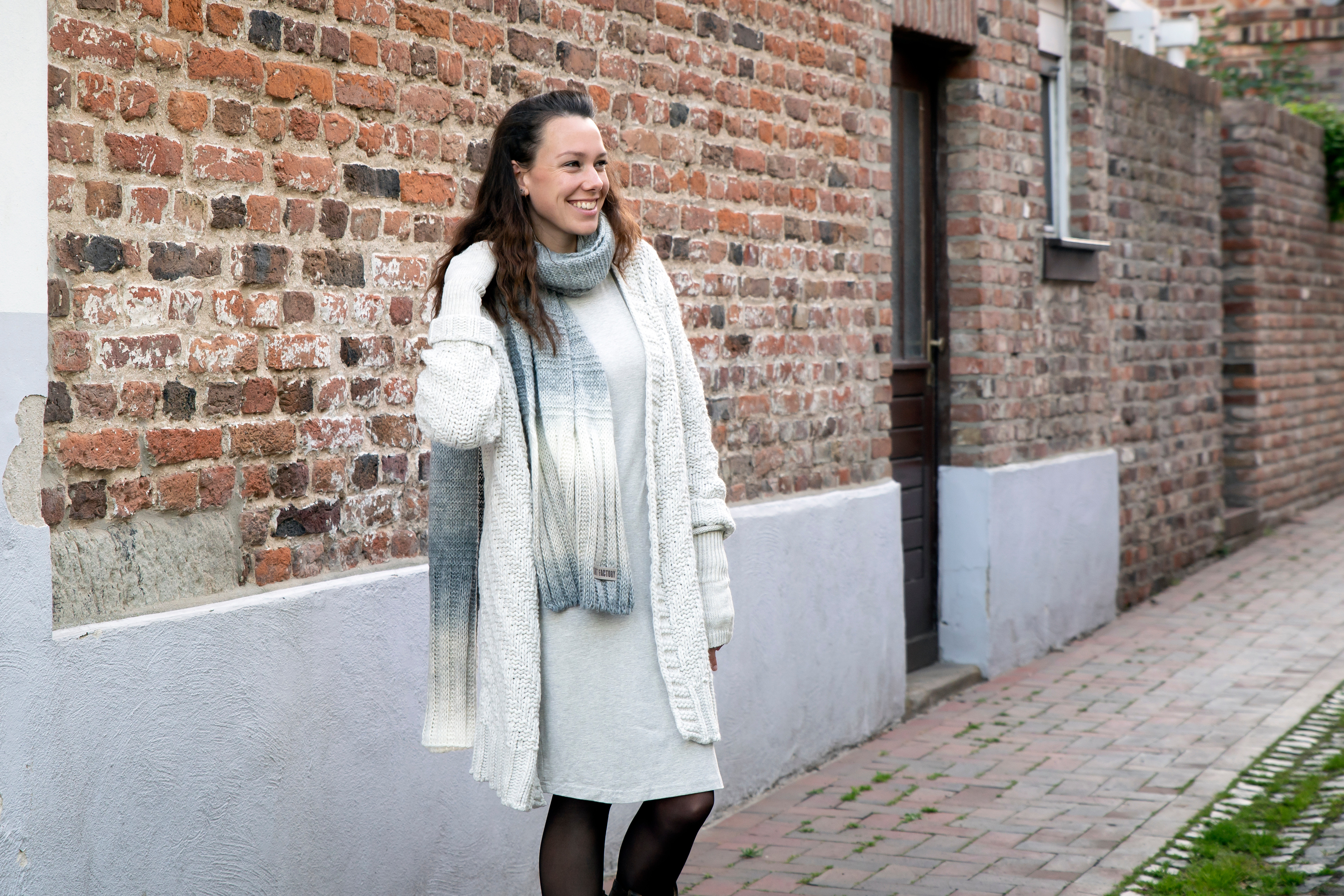 Mace Schal Schwarz/Beige