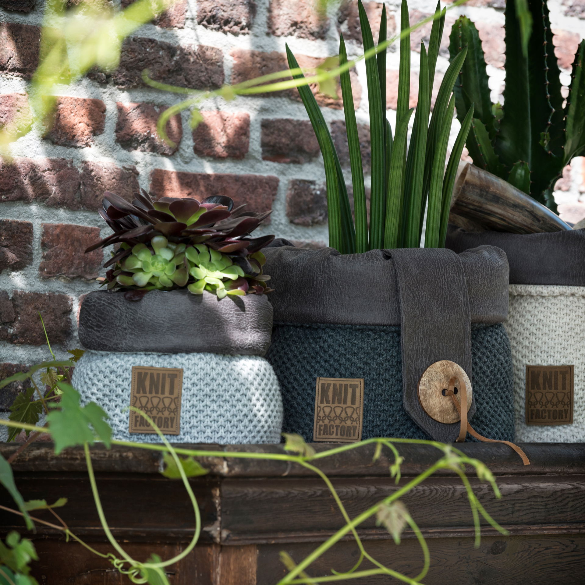 Lynn Basket Aubergine  - 35 cm