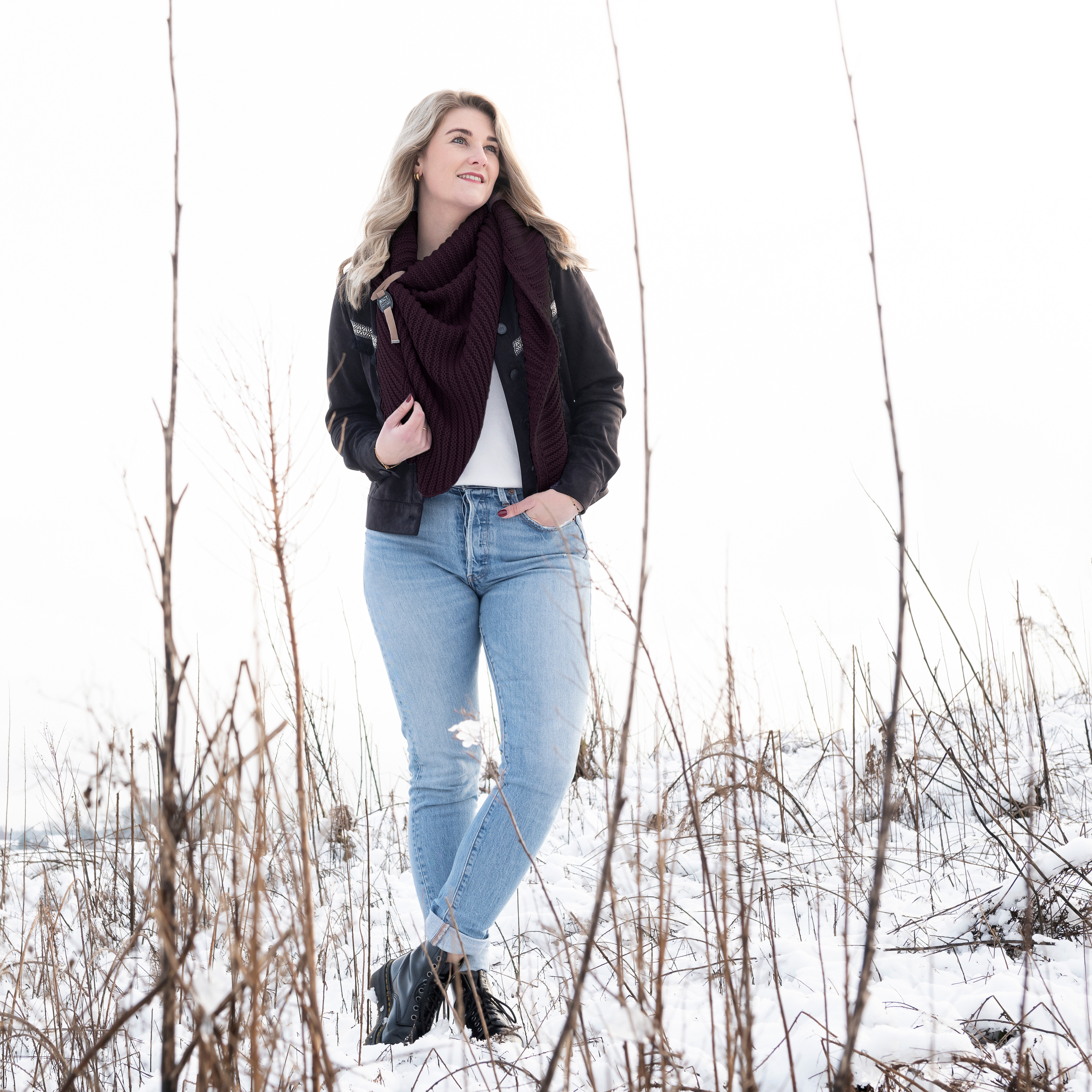 Demy Dreiecksschal Schwarz