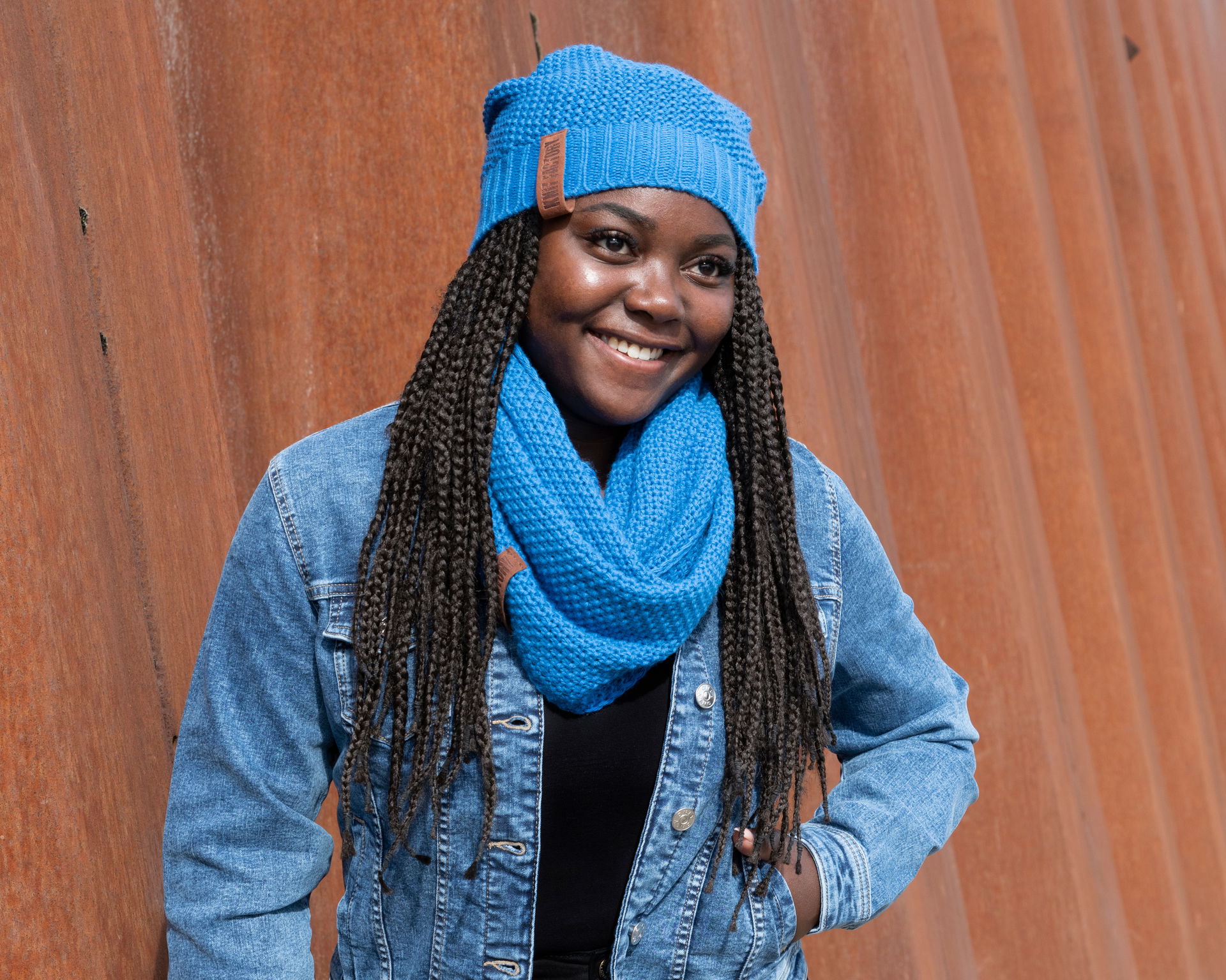 Coco Infinity Scarf Cobalt