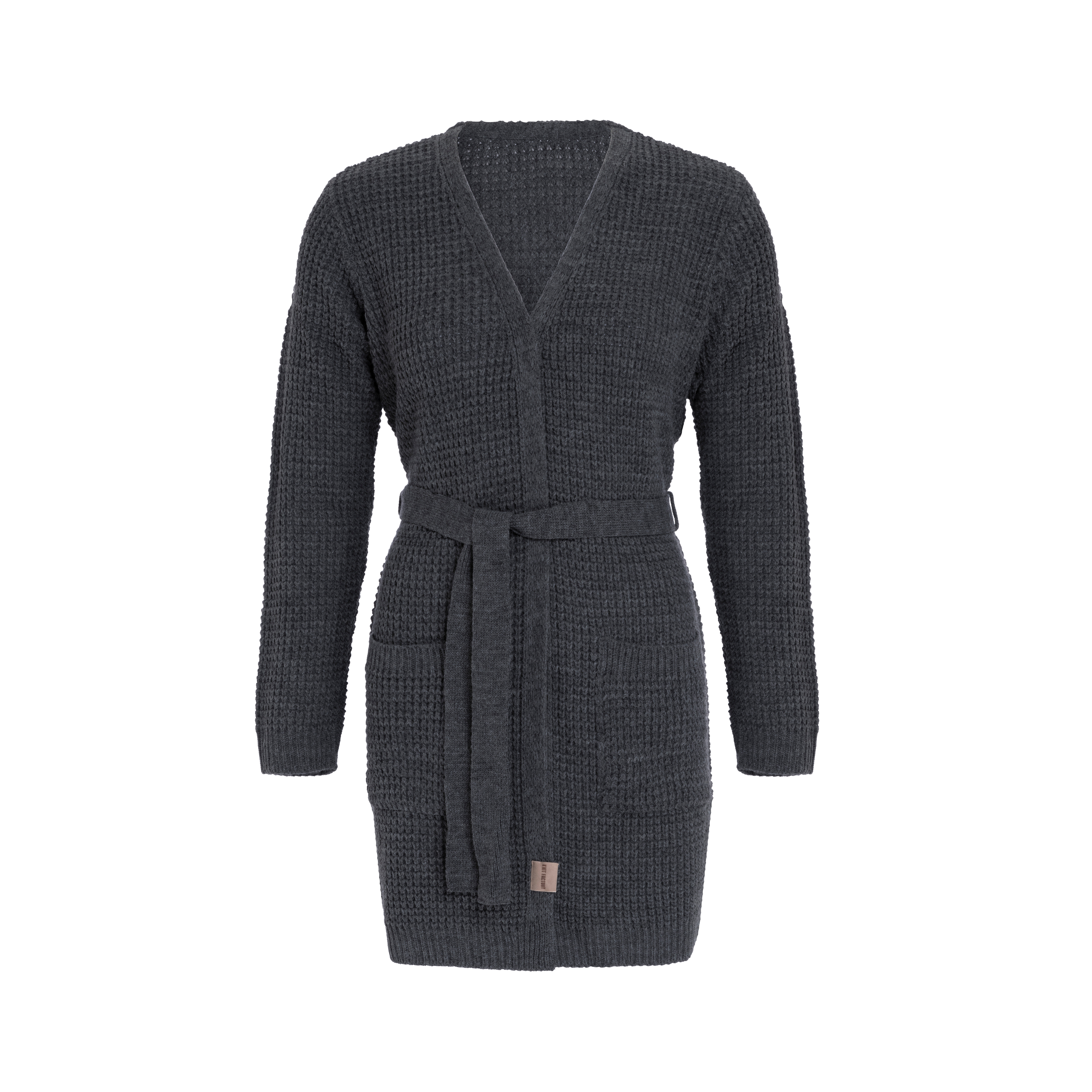 Robin Knitted Cardigan Anthracite - 36/38 - With side pockets