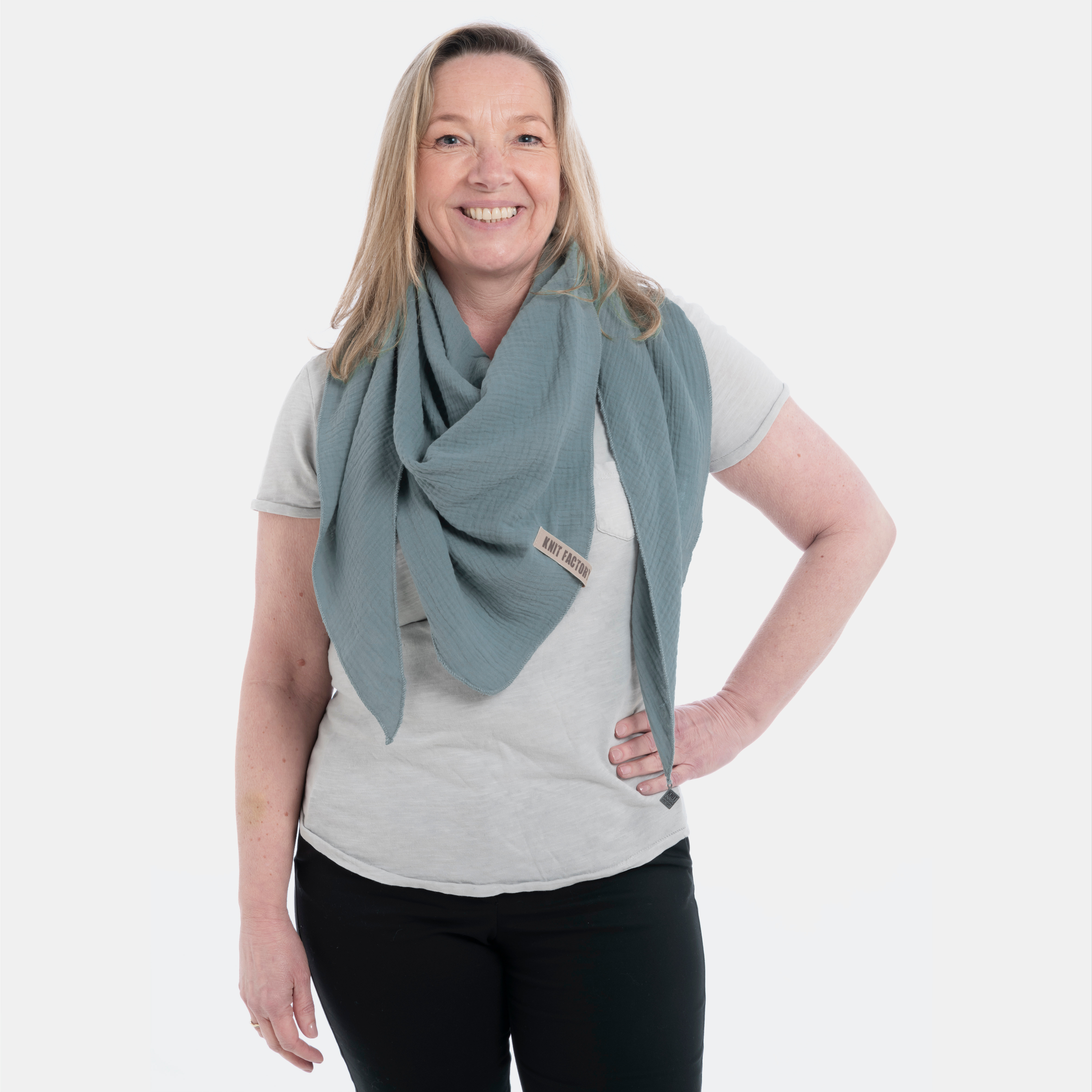 Liv Omslagdoek Stone Green