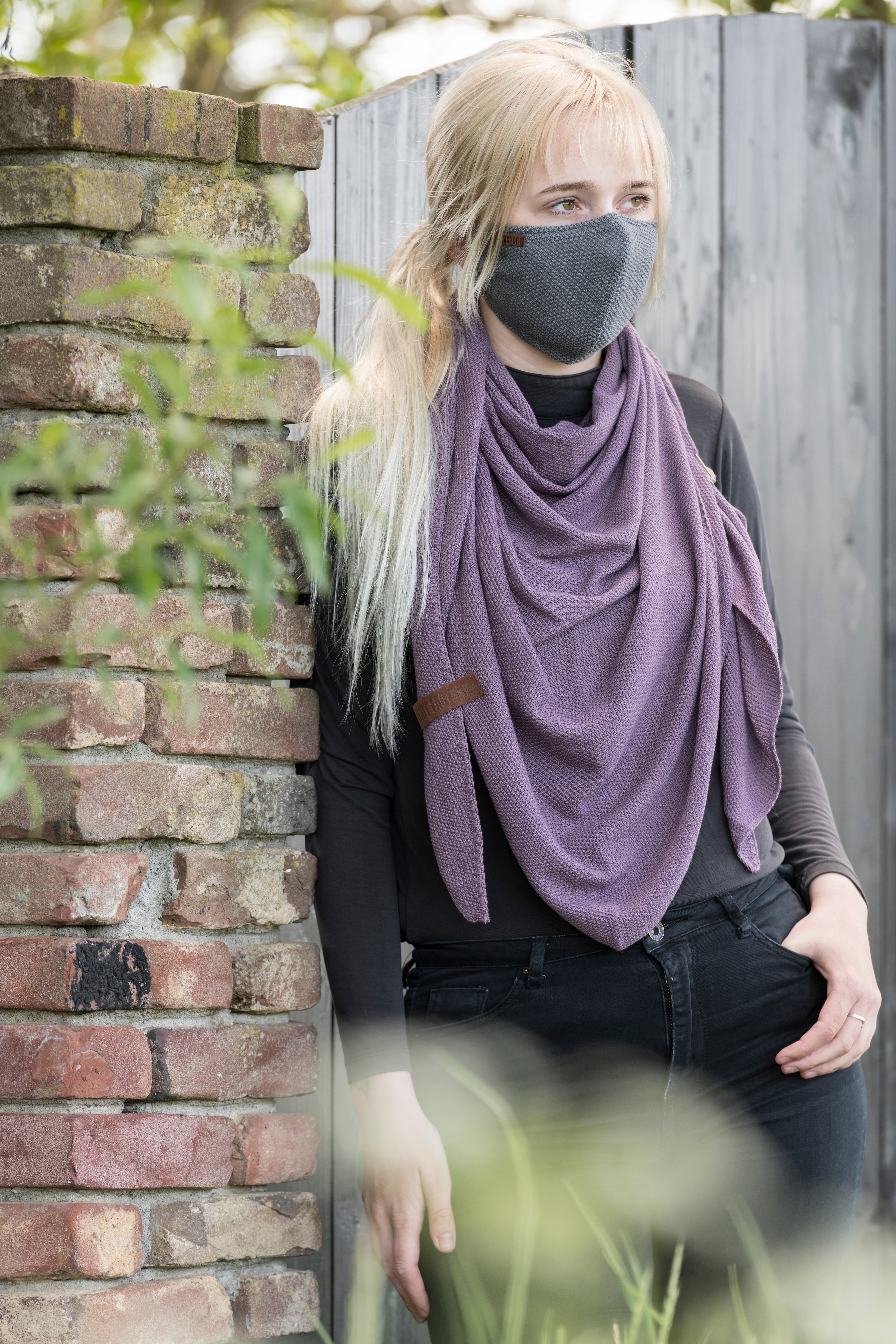 Lola Triangle Scarf Lilac