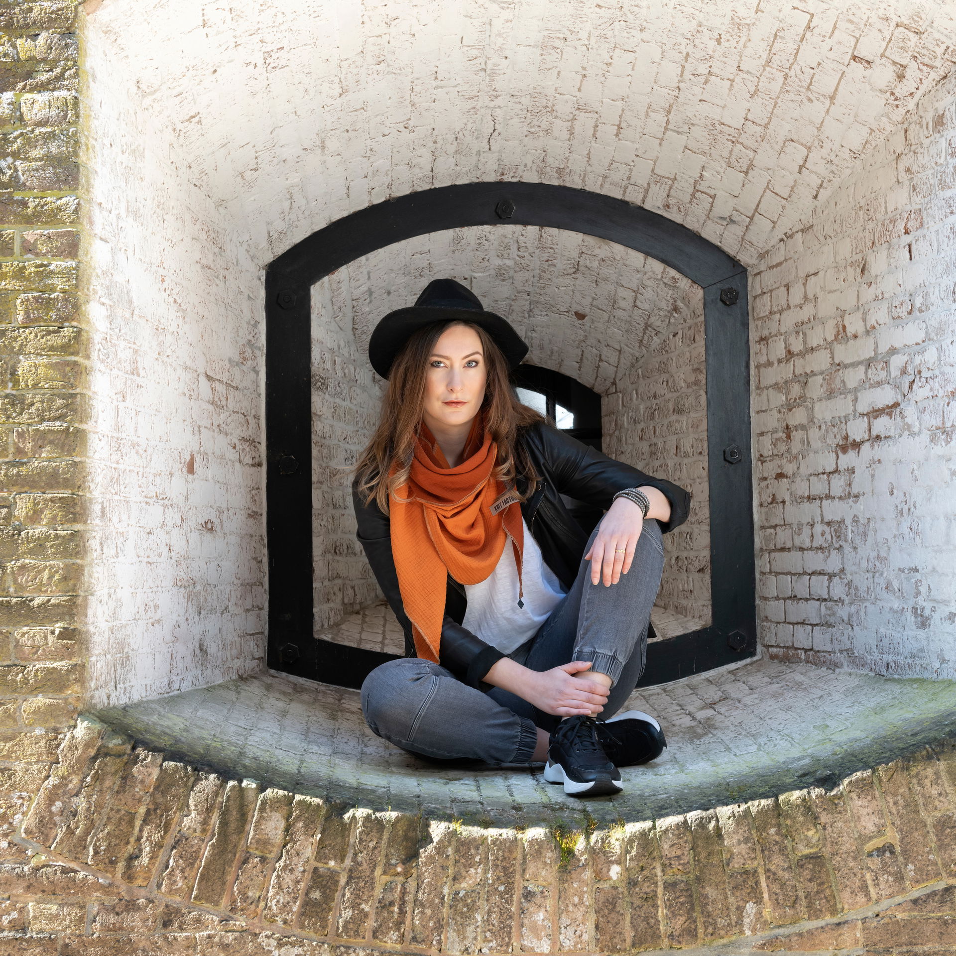 Fay Omslagdoek Oker/Citrus