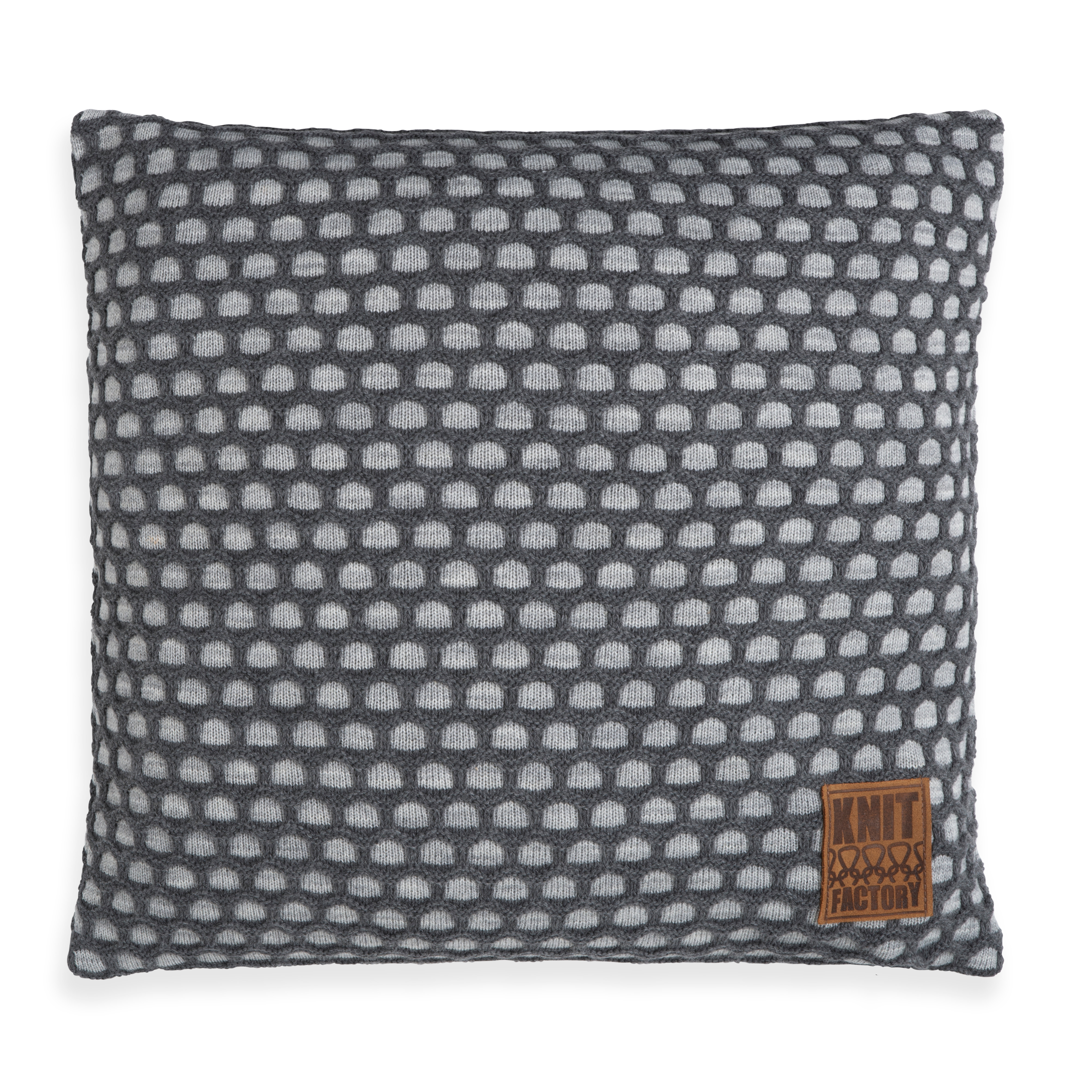 Mila Kissen Grau/Anthrazit - 50x50