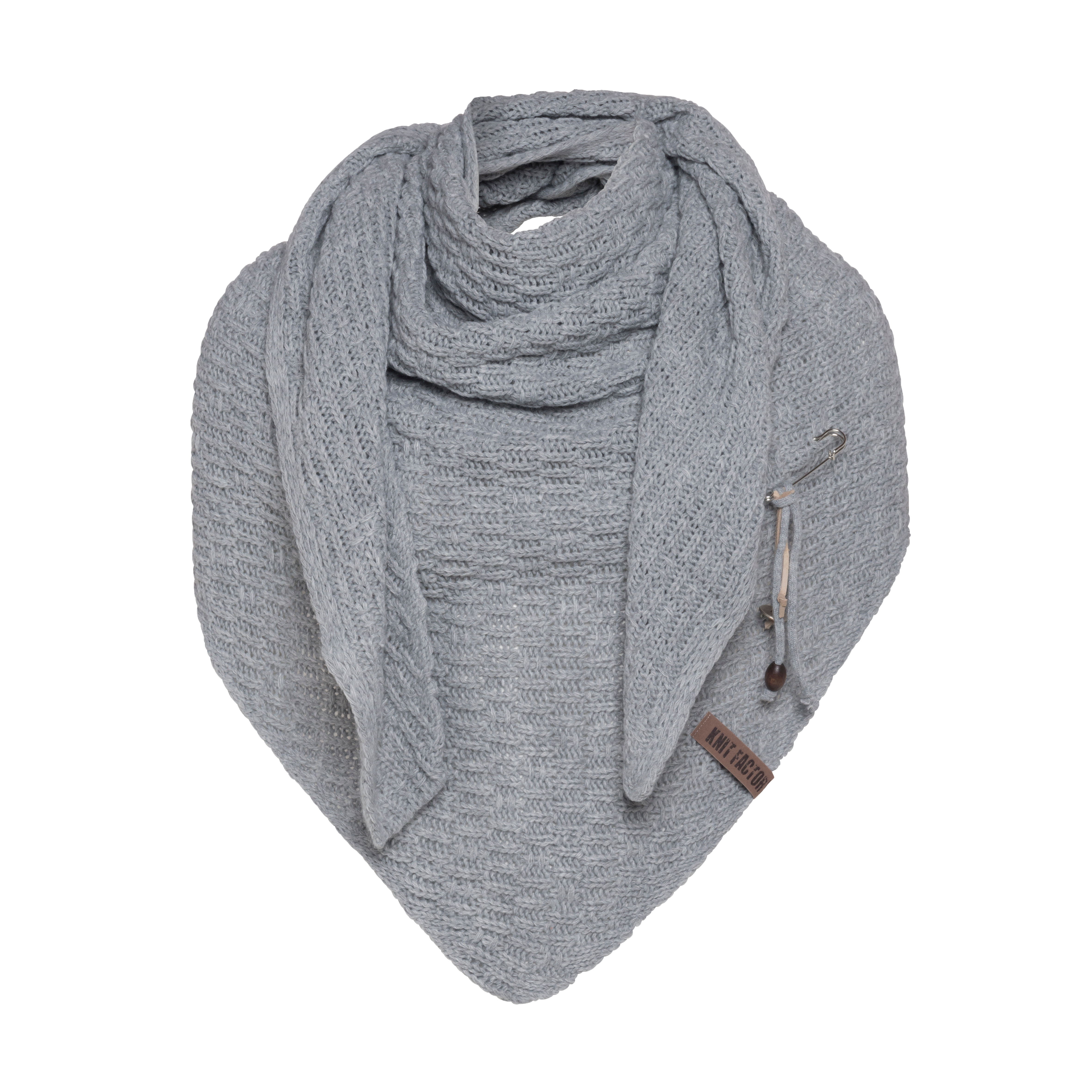 Jaida Triangle Scarf Light Grey