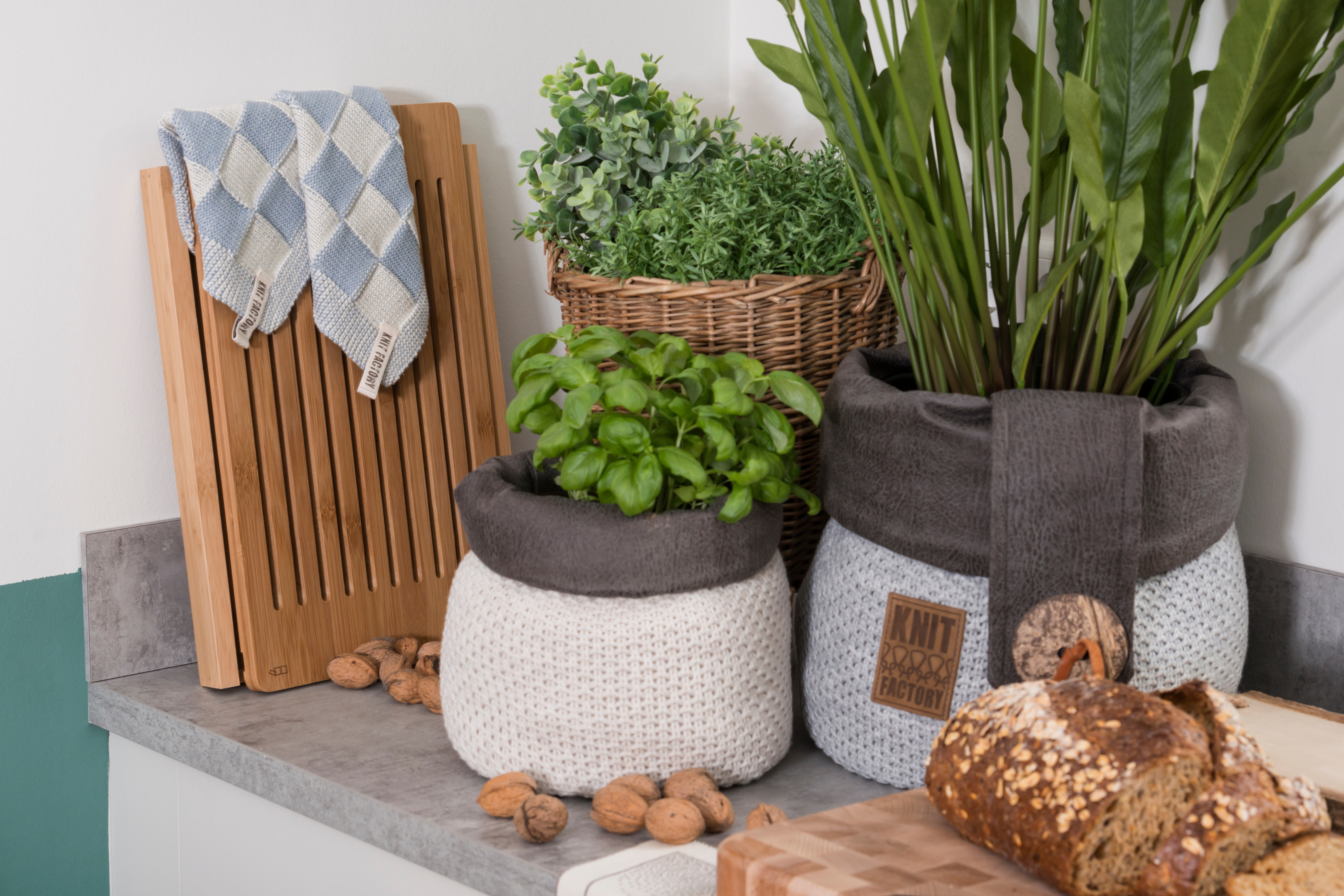 Lynn Basket Aubergine - 25 cm