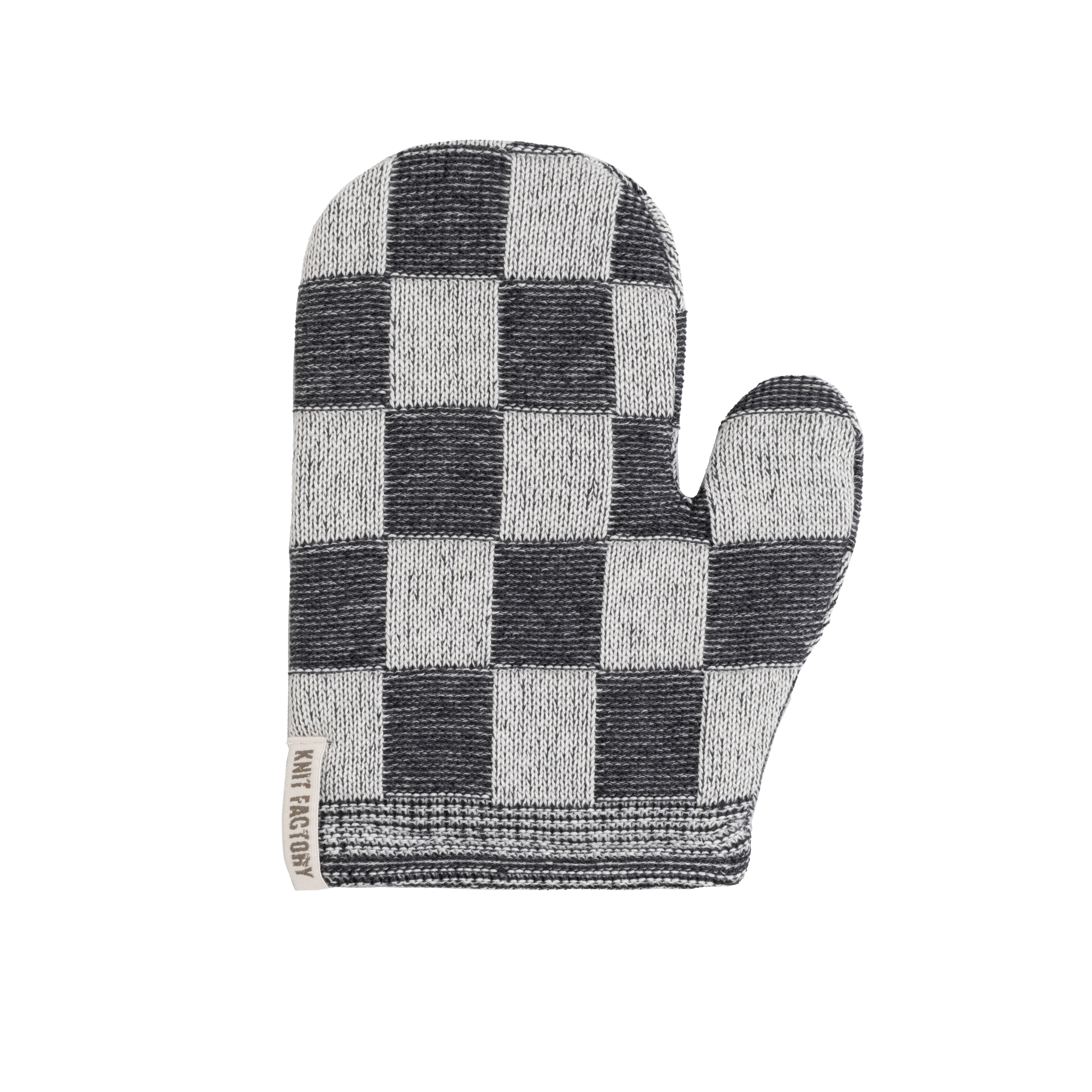 Oven Mitt Block Ecru/Antraciet