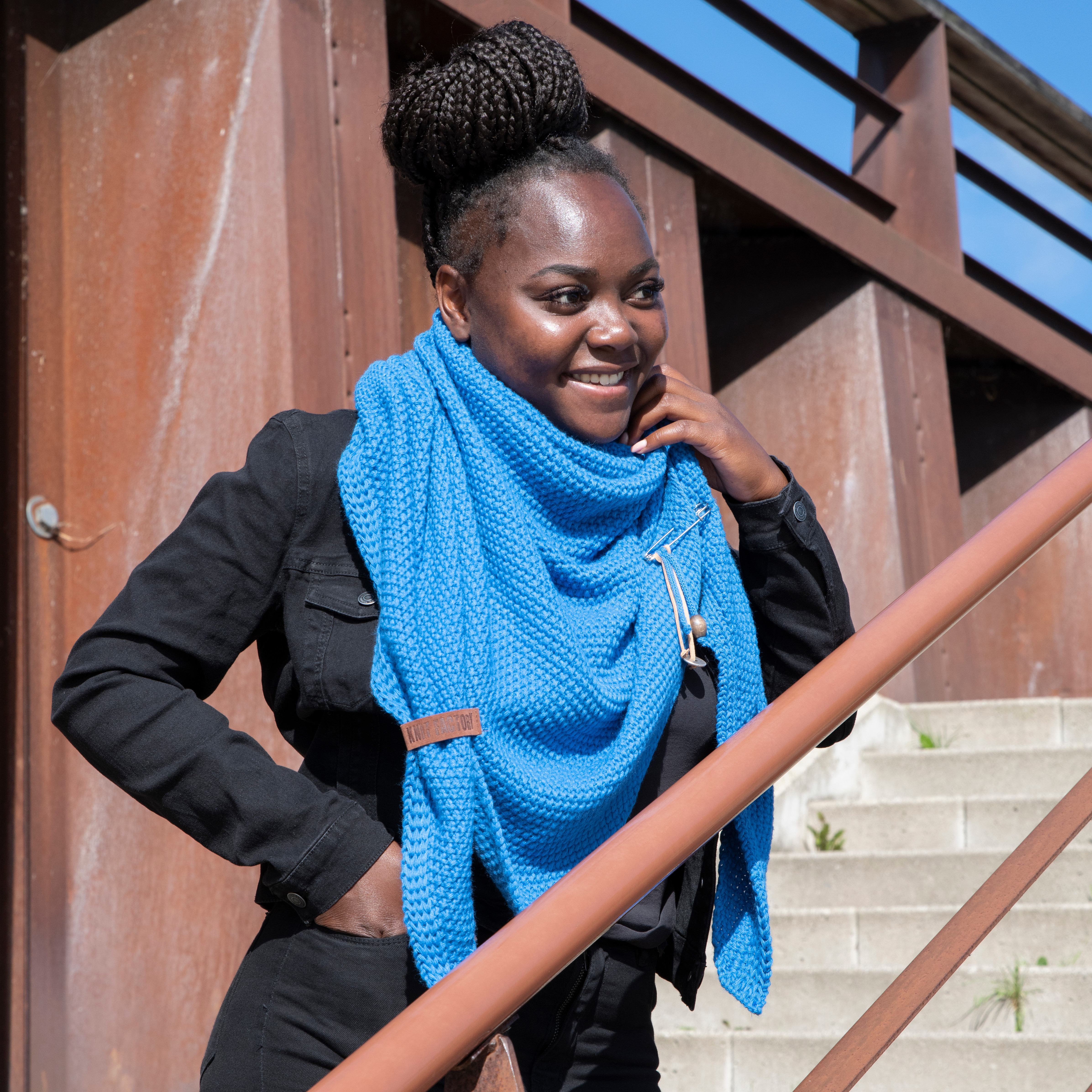 Coco Triangle Scarf Violet