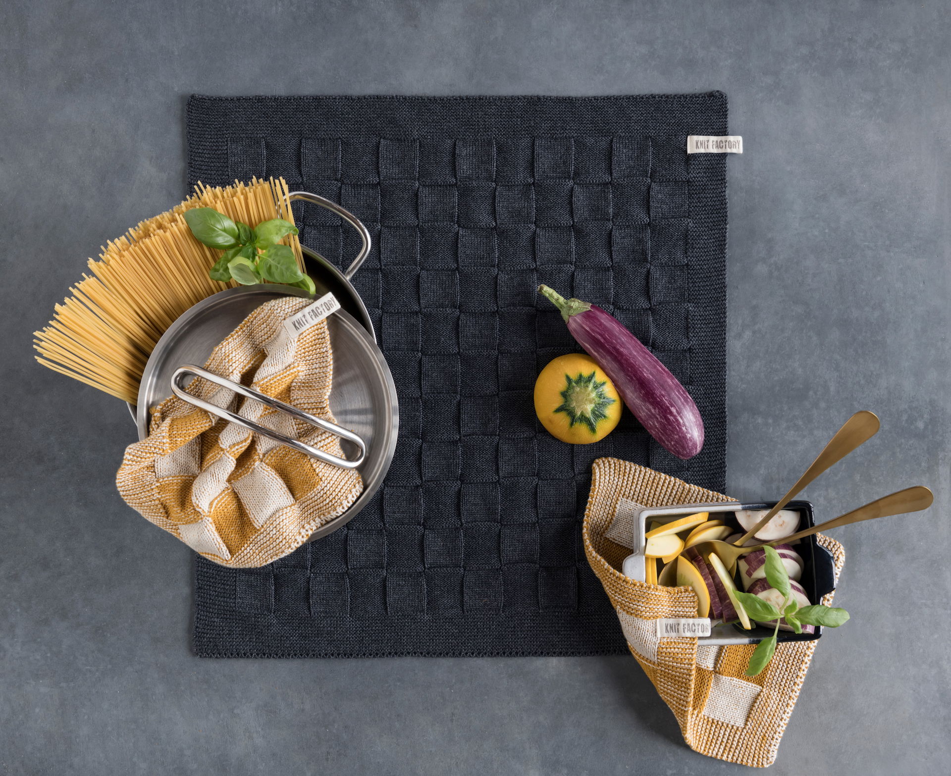 Kitchen Towel Uni Anthracite