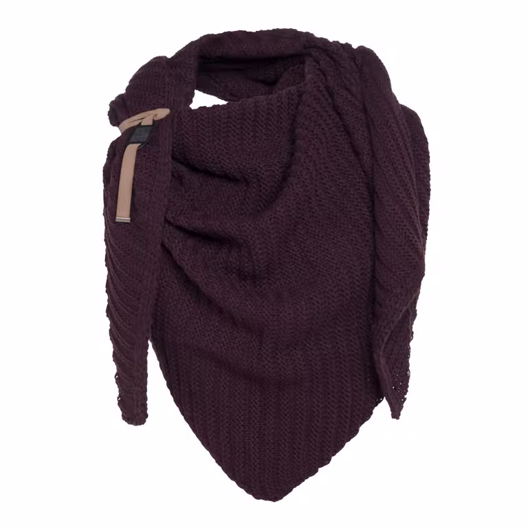 Demy Dreiecksschal Aubergine