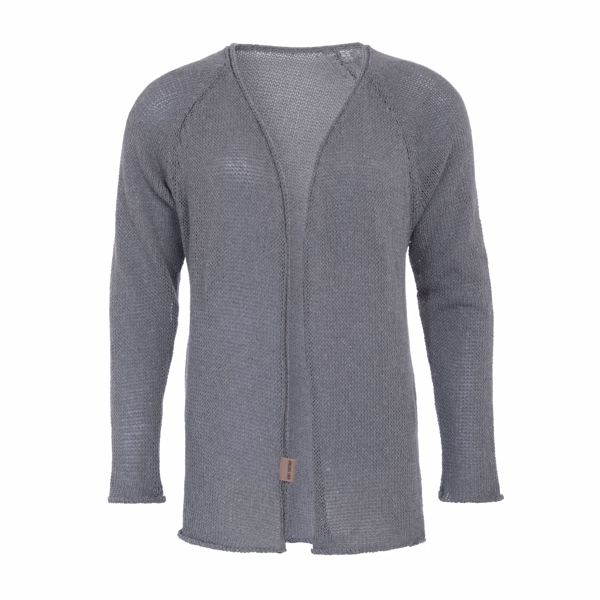 Jasmin Kort Gebreid Vest Licht Grijs - 40/42