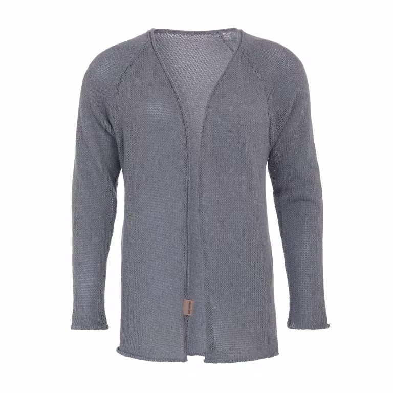 Jasmin Short Knitted Cardigan Light Grey - 40/42