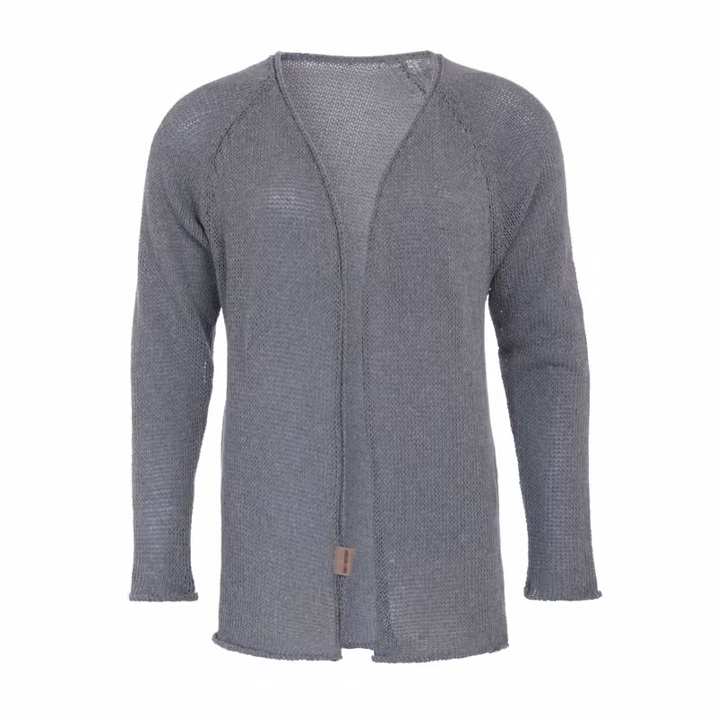 Jasmin Kort Gebreid Vest Licht Grijs - 40/42