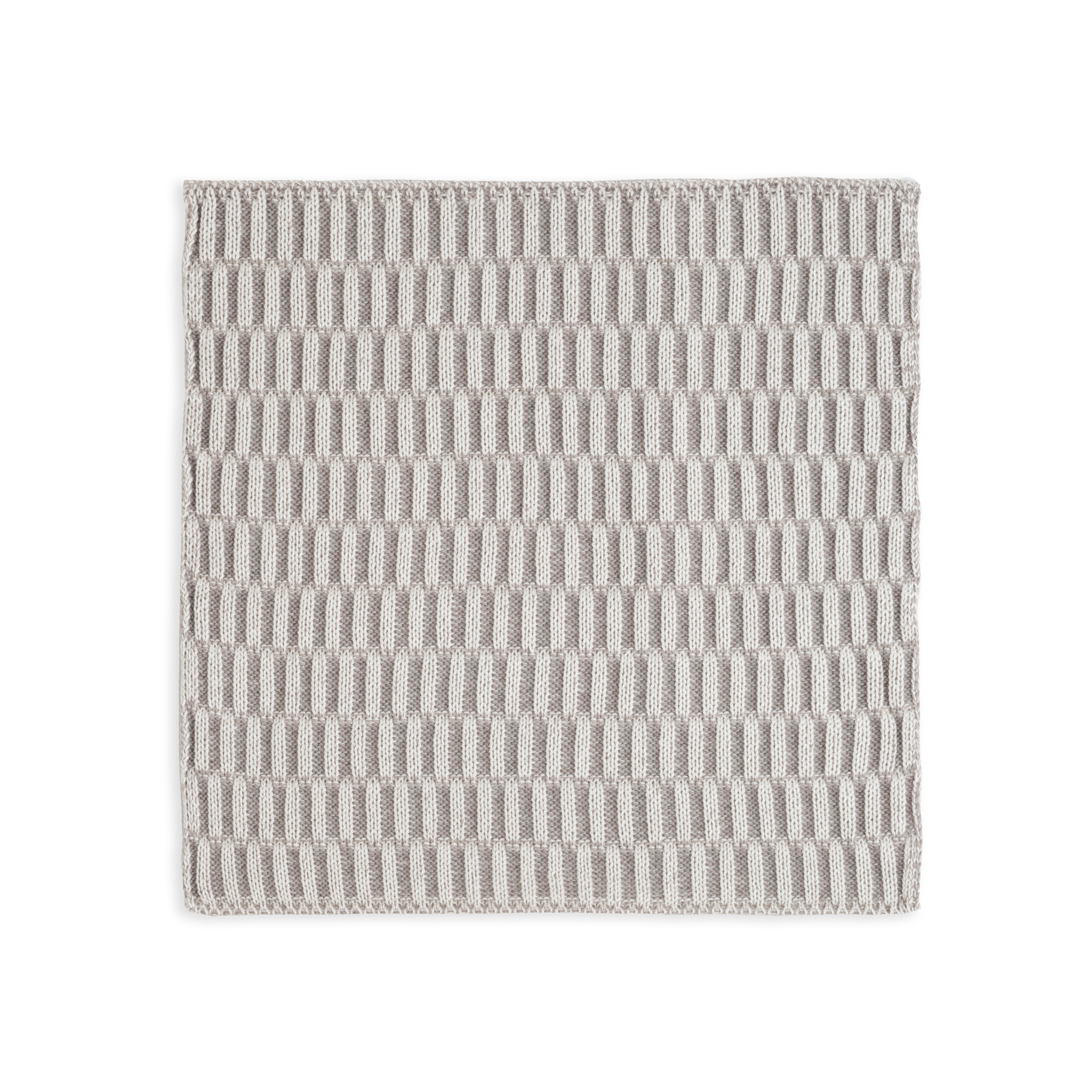 Dishcloth Block Ecru/Taupe