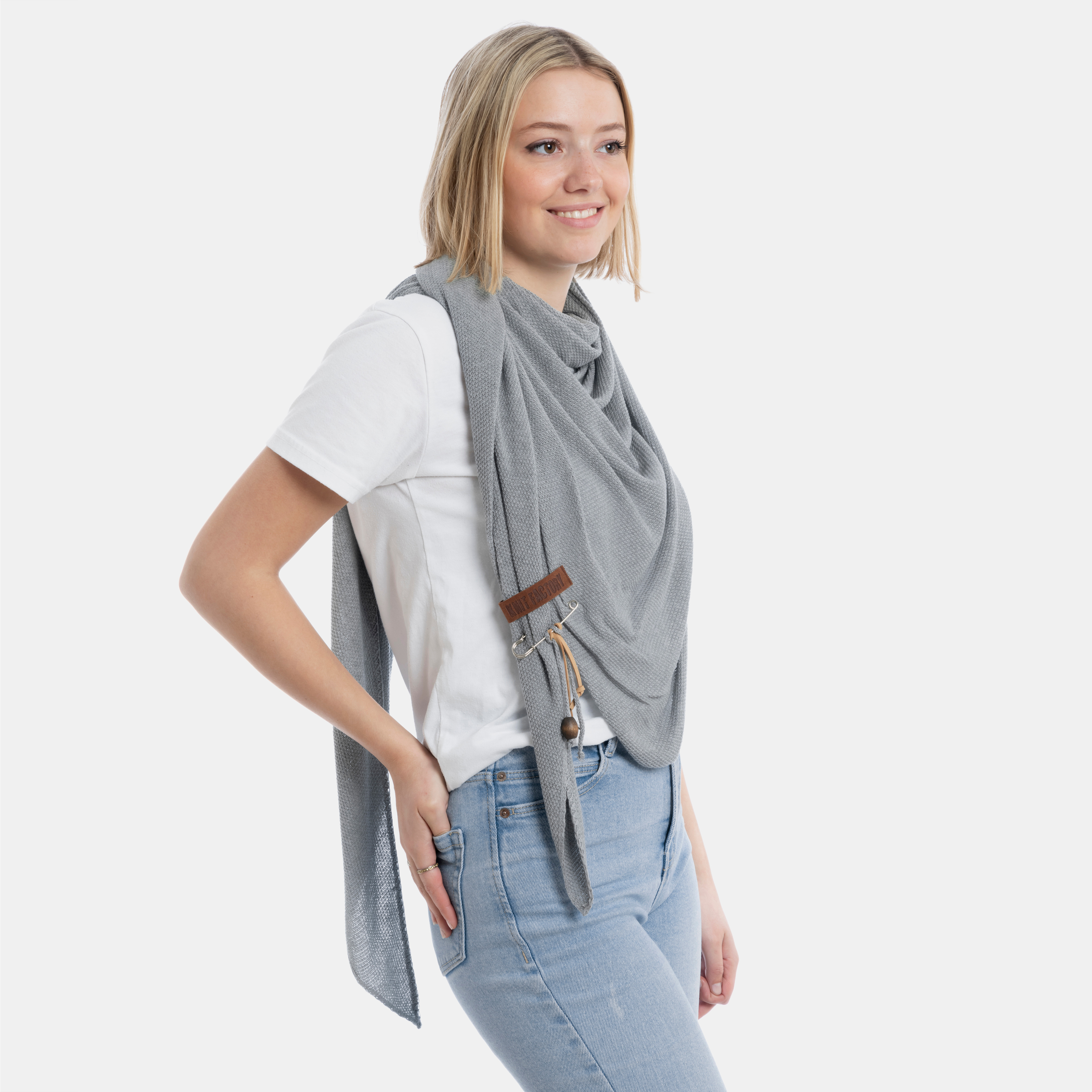 Lola Omslagdoek Licht Grijs