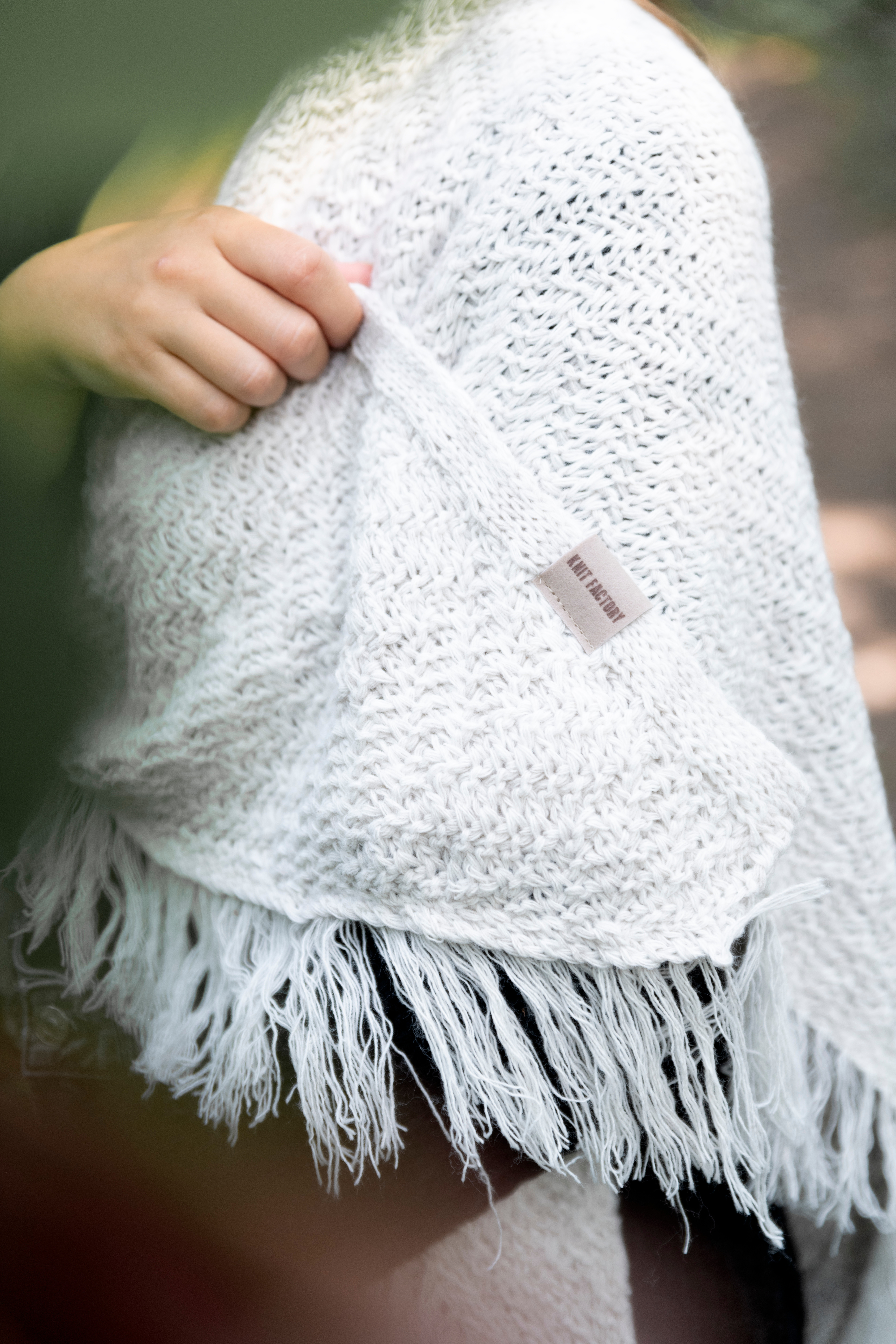 Amber Triangle Scarf Anthracite