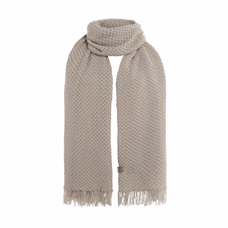 Astre Scarf Ecru/Pebble Grey