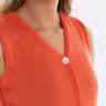 Lumi Gebreid Gilet Sunset Orange - 36/38
