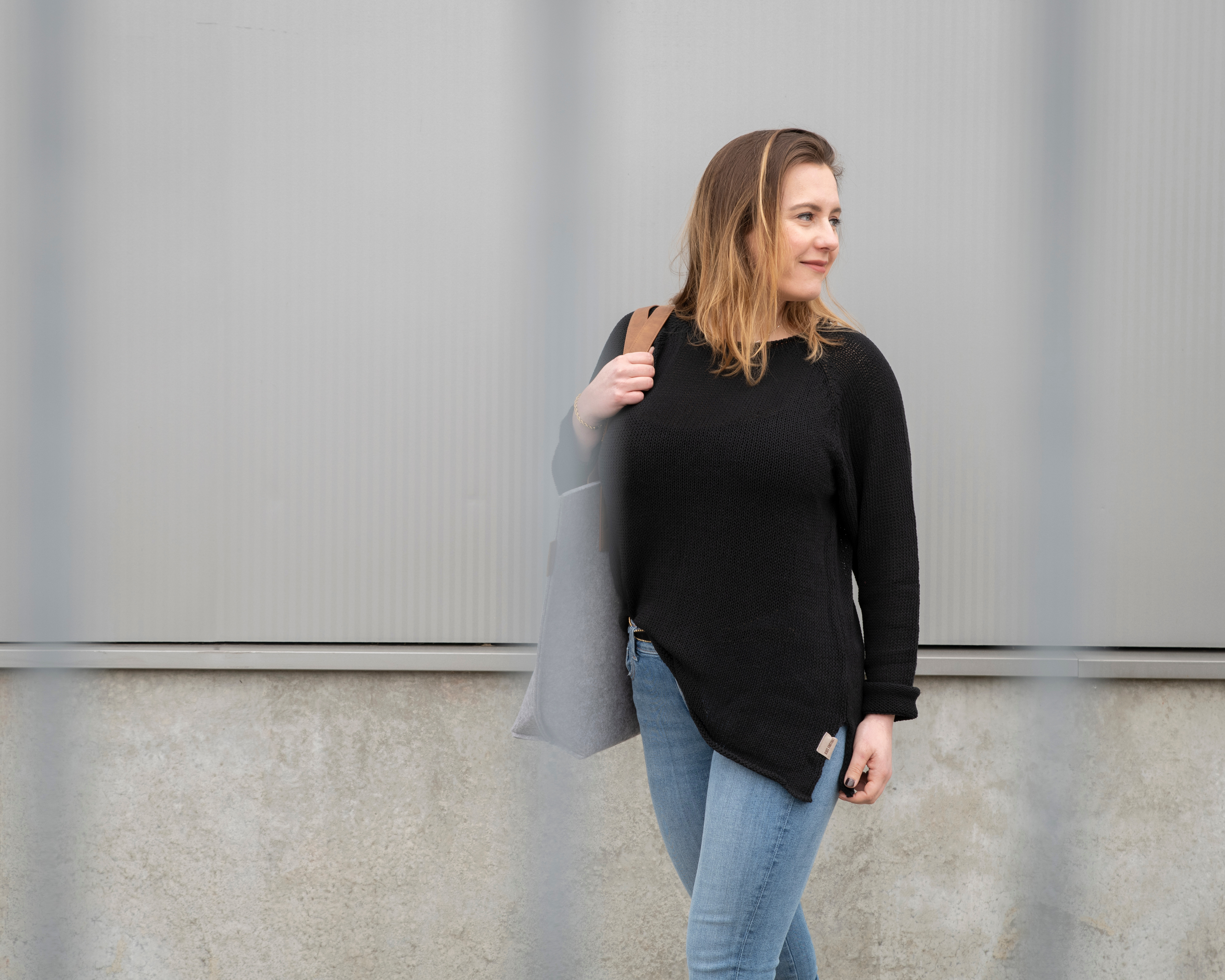 Jasmin Strickpullover Schwarz - 36/38