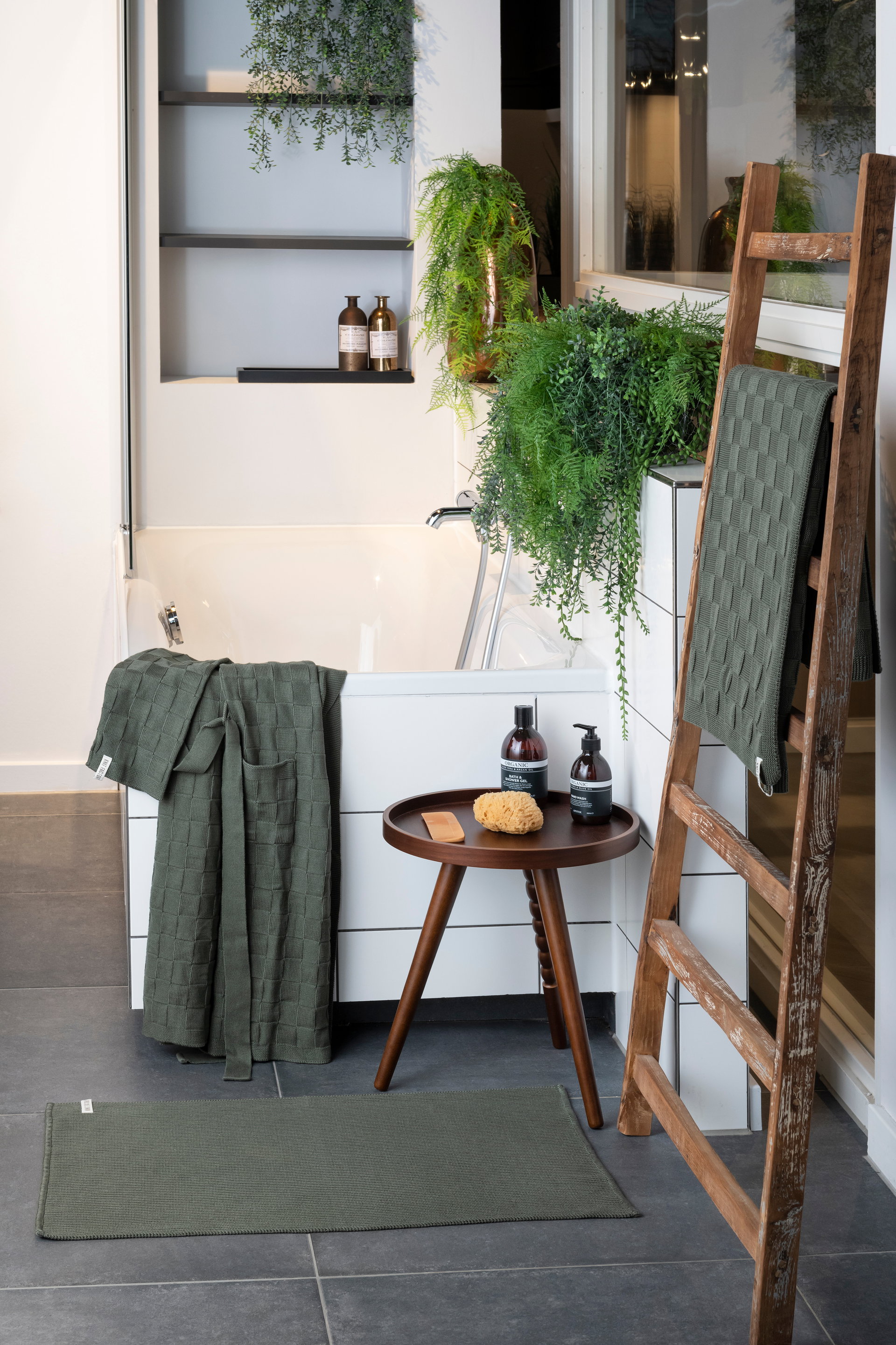 Morres Tapis de Bain Tricoté Premium Anthracite - 80x50