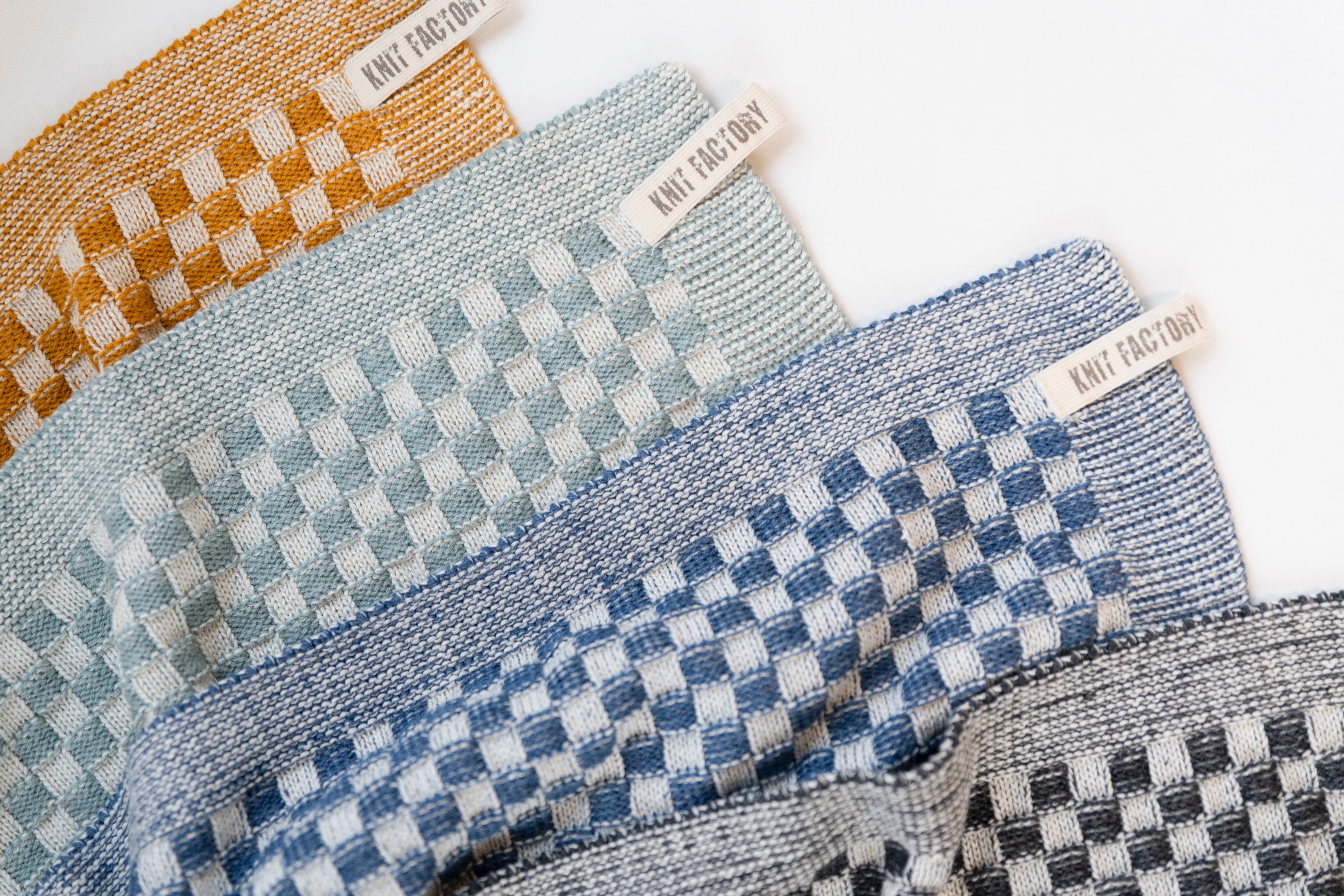 Kitchen Towel Cubes Ecru/Mint