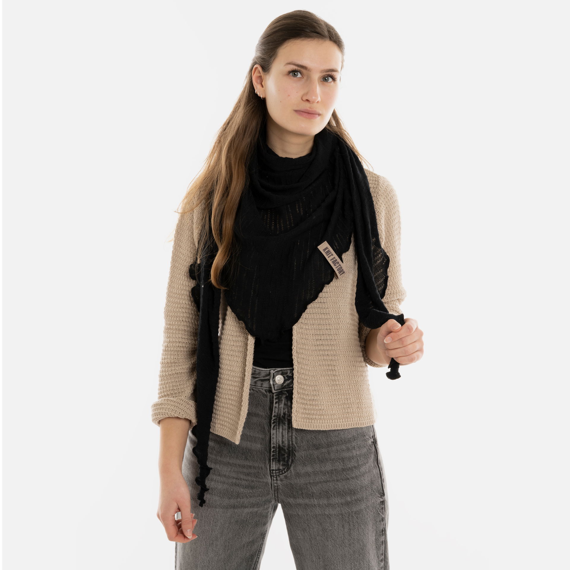 Jose Dreieckstuch Schwarz