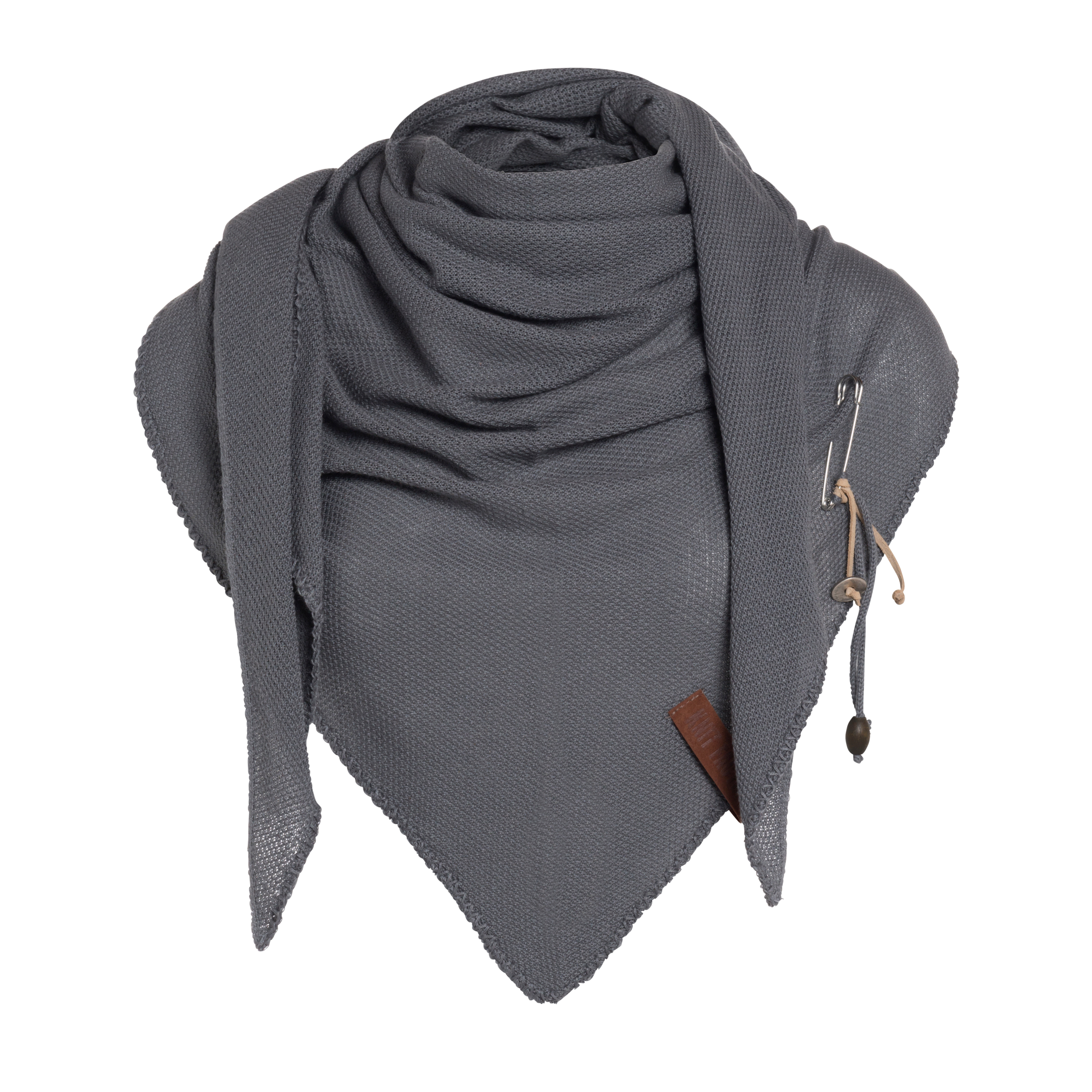 Lola Triangle Scarf Med Grey