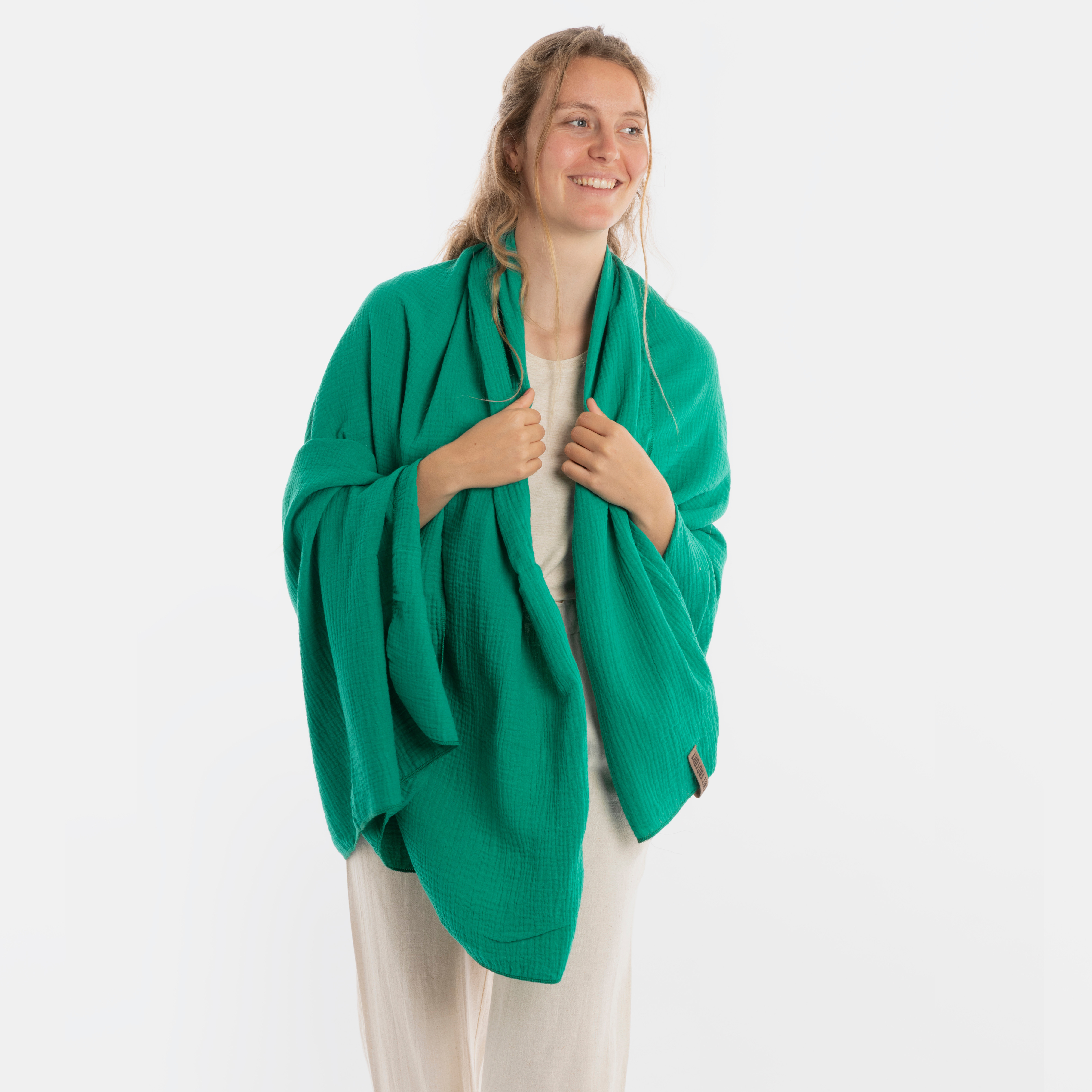 Liv Pareo - XL Musselintuch - Strandtuch Bright Green