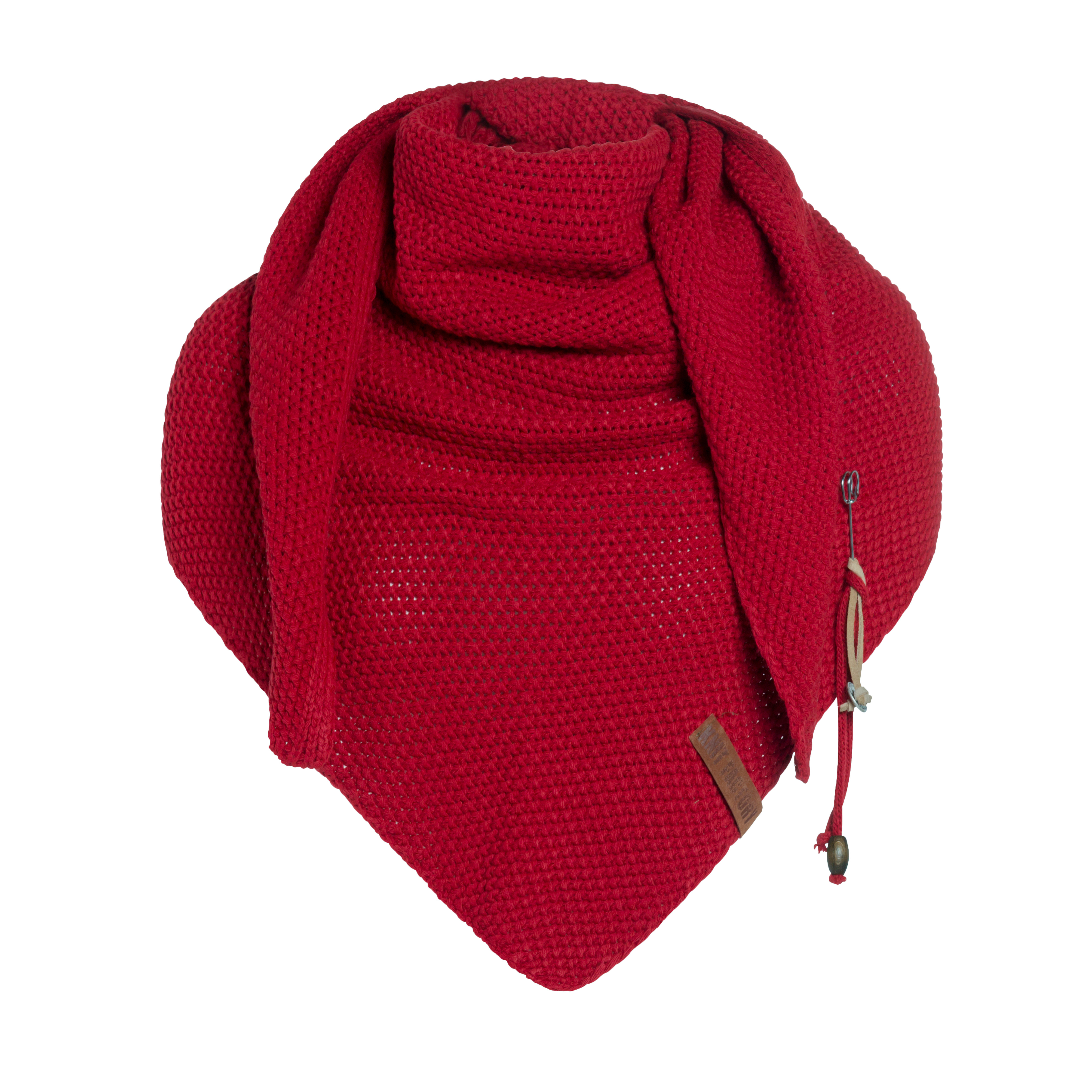 Coco Triangle Scarf Bright Red