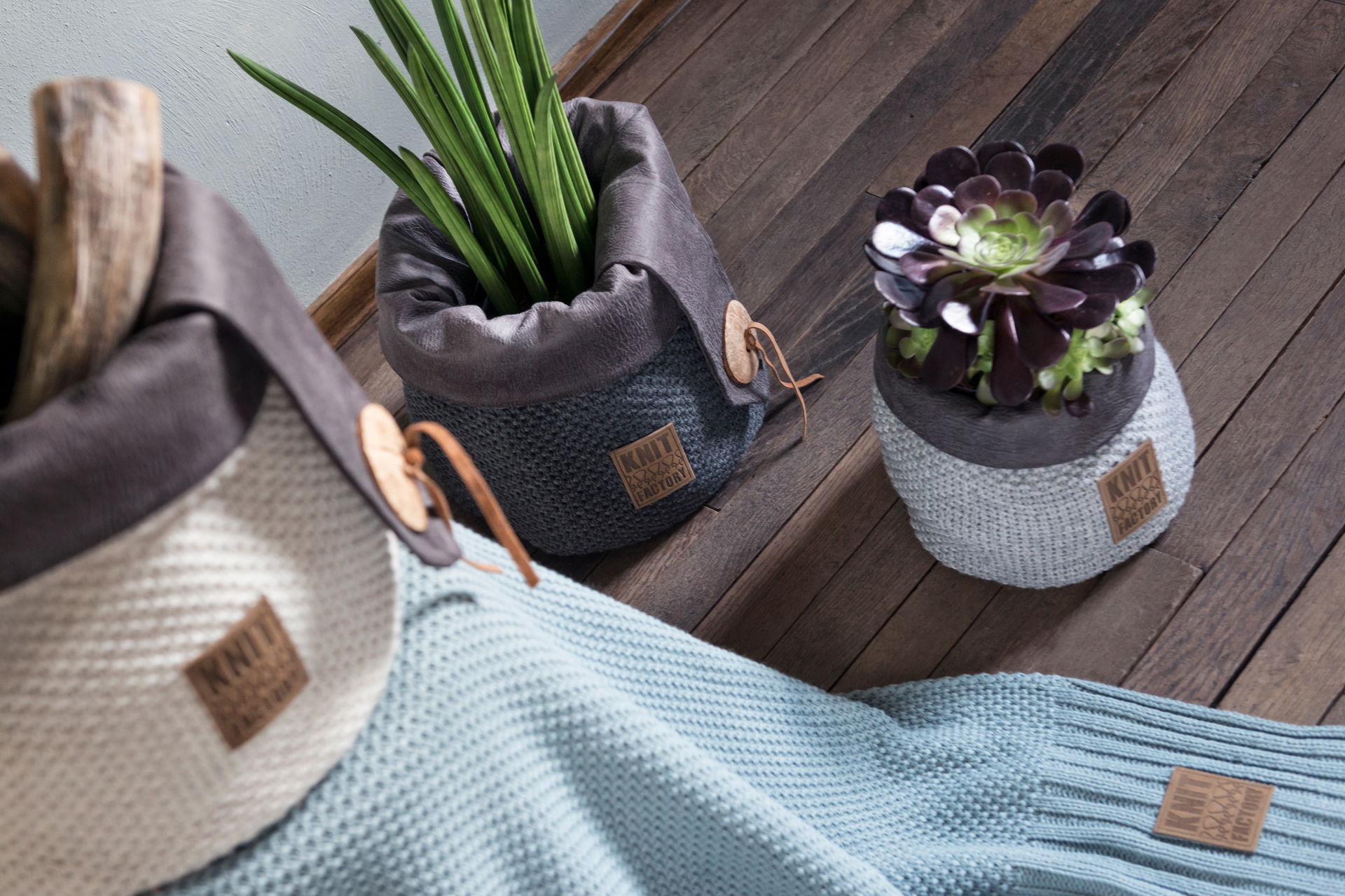 Lynn Basket Aubergine  - 35 cm