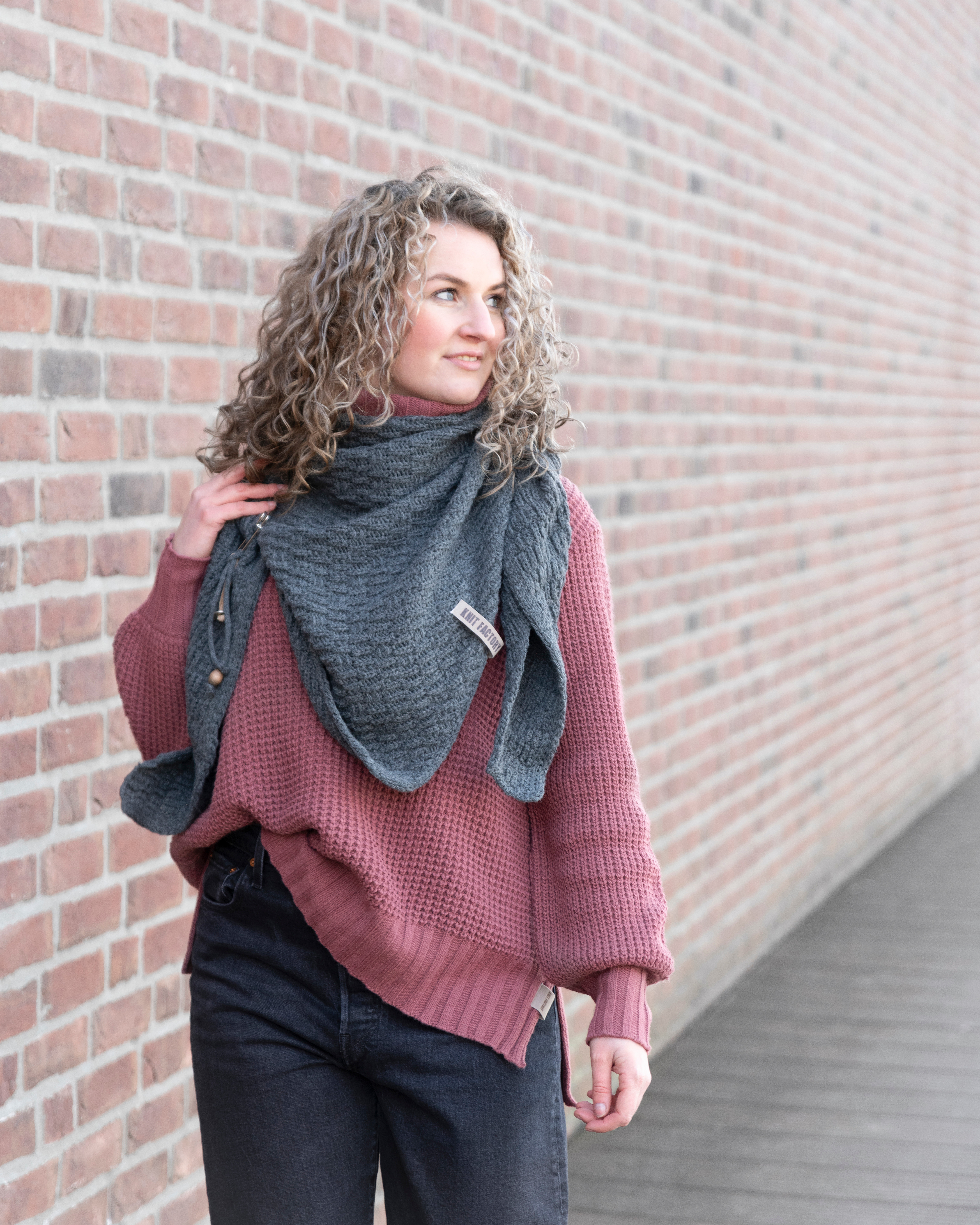 Jaida Triangle Scarf Ochre