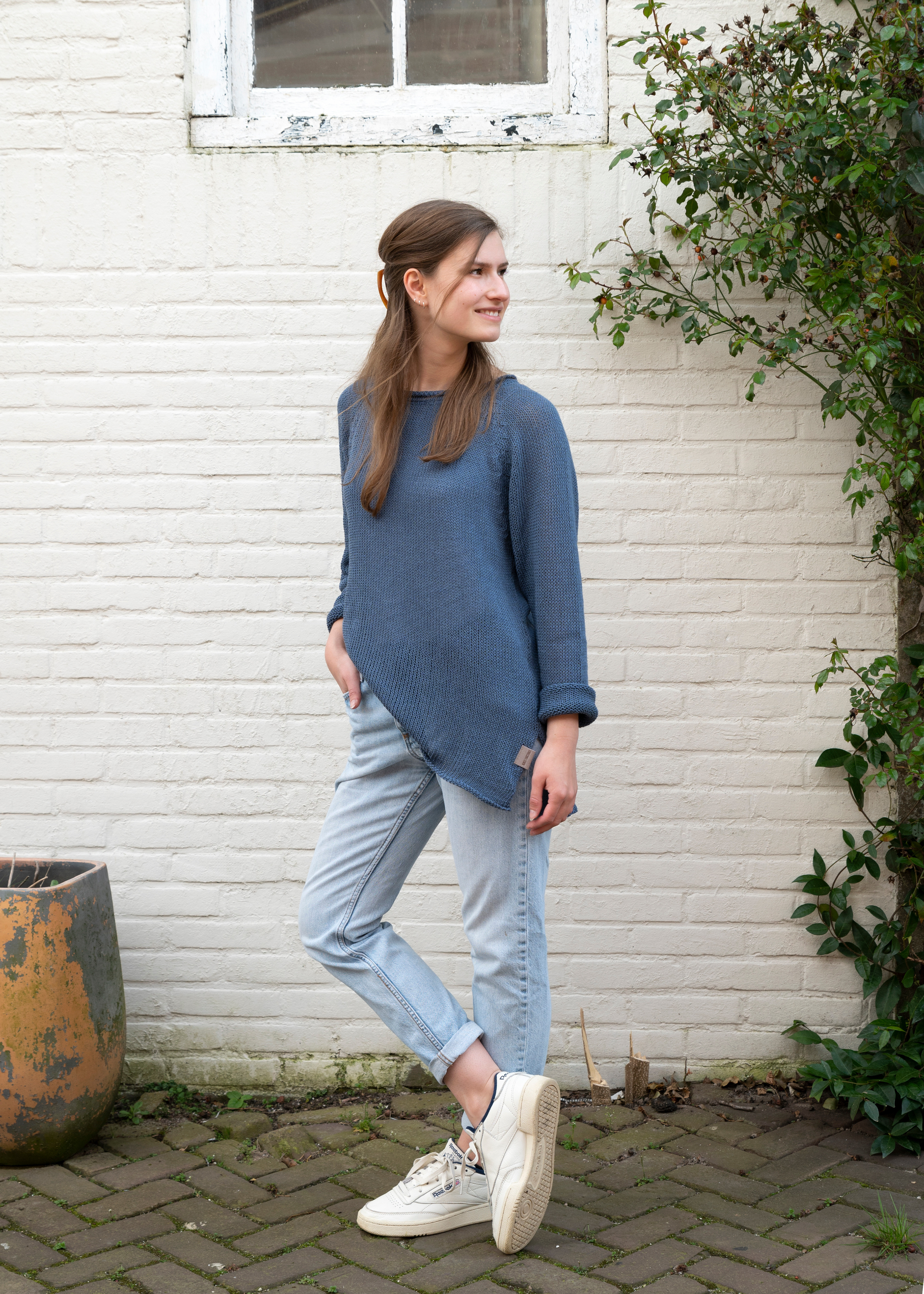 Jasmin Strickpullover Leinen - 36/38